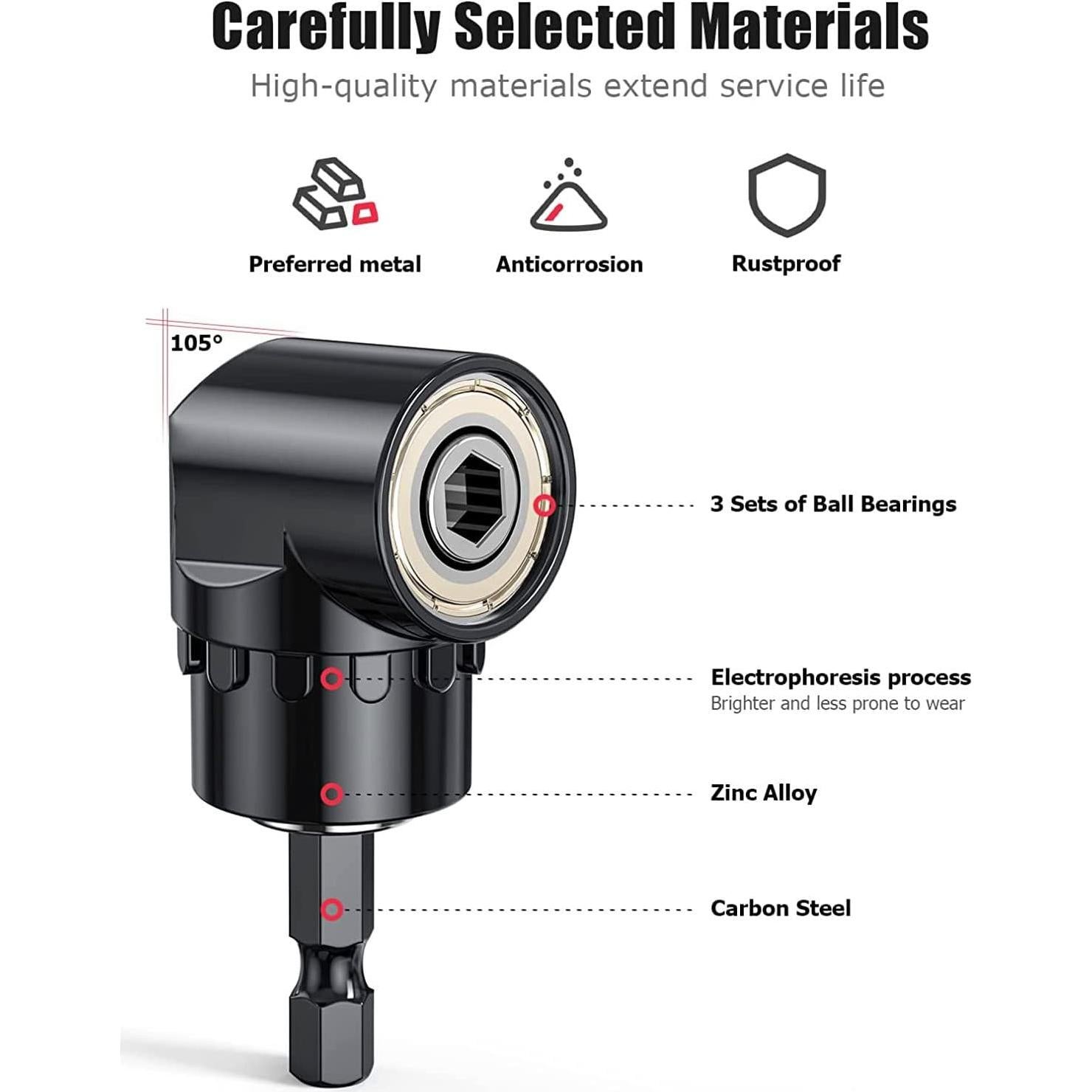 Juego de Adaptadores de Enchufe Flexible Fruholt 360°