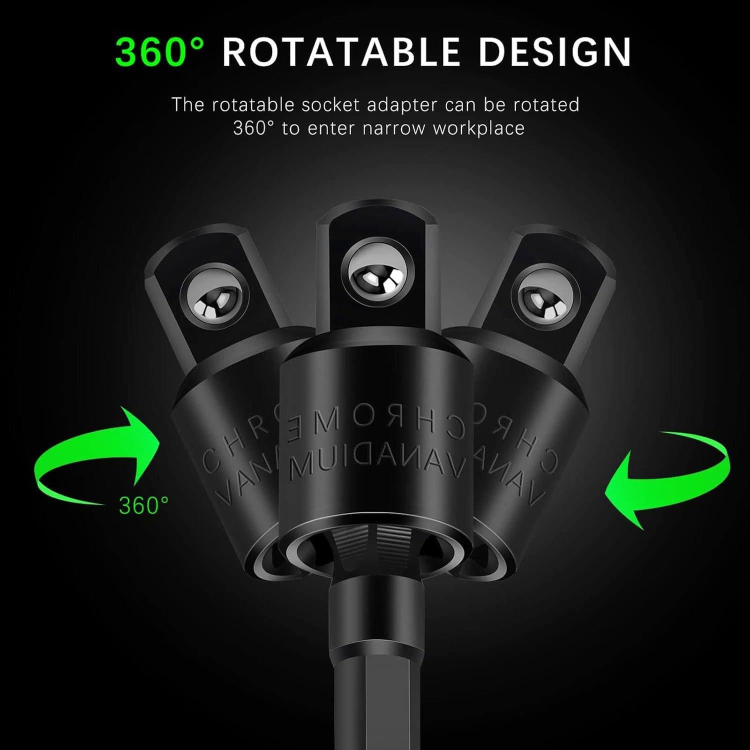Juego de Adaptadores de Enchufe Flexible Fruholt 360°