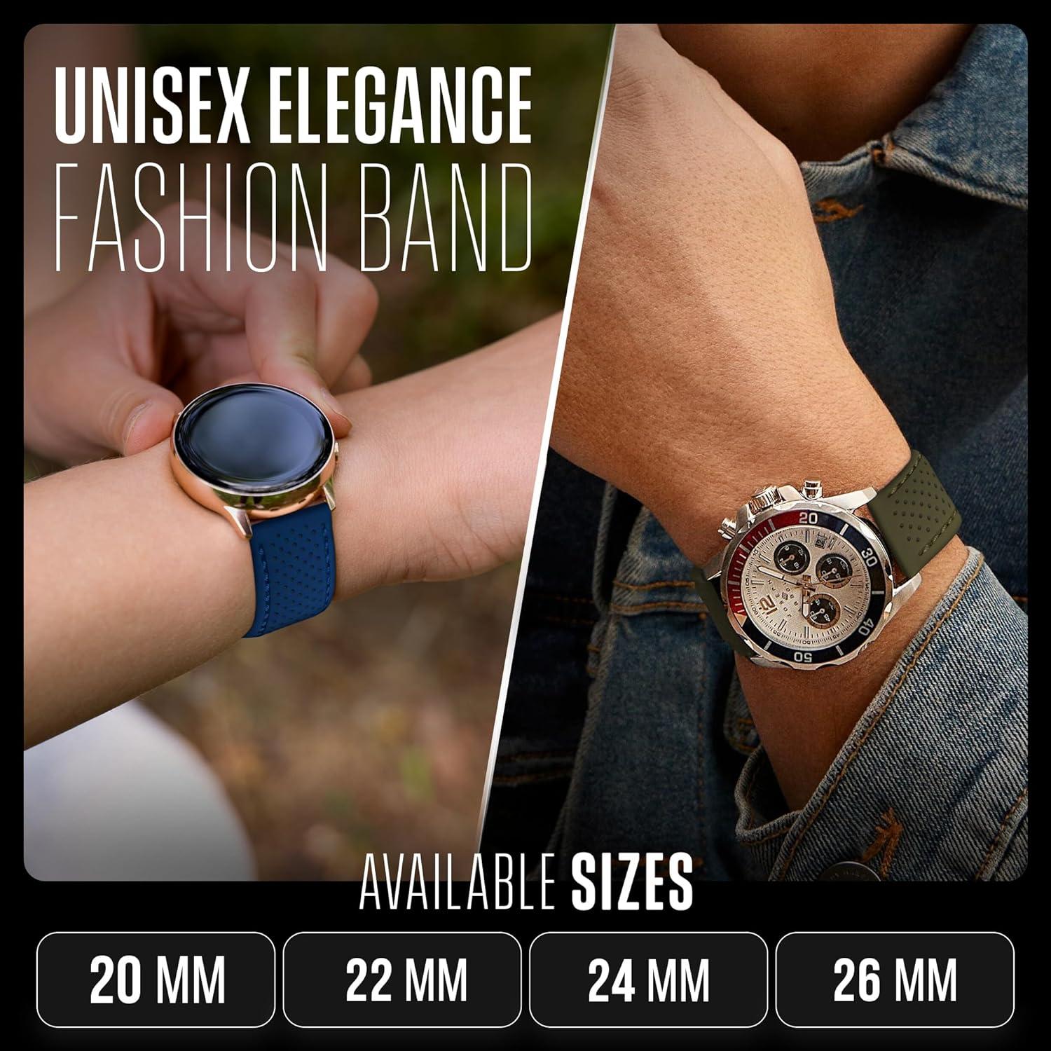 Banda de Reloj Deportiva ALPINE 22mm Silicona Impermeable