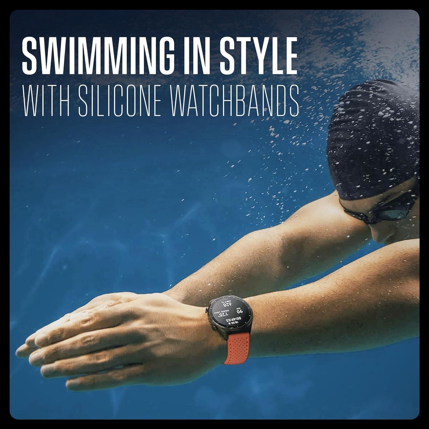 Banda de Reloj Deportiva ALPINE 22mm Silicona Impermeable