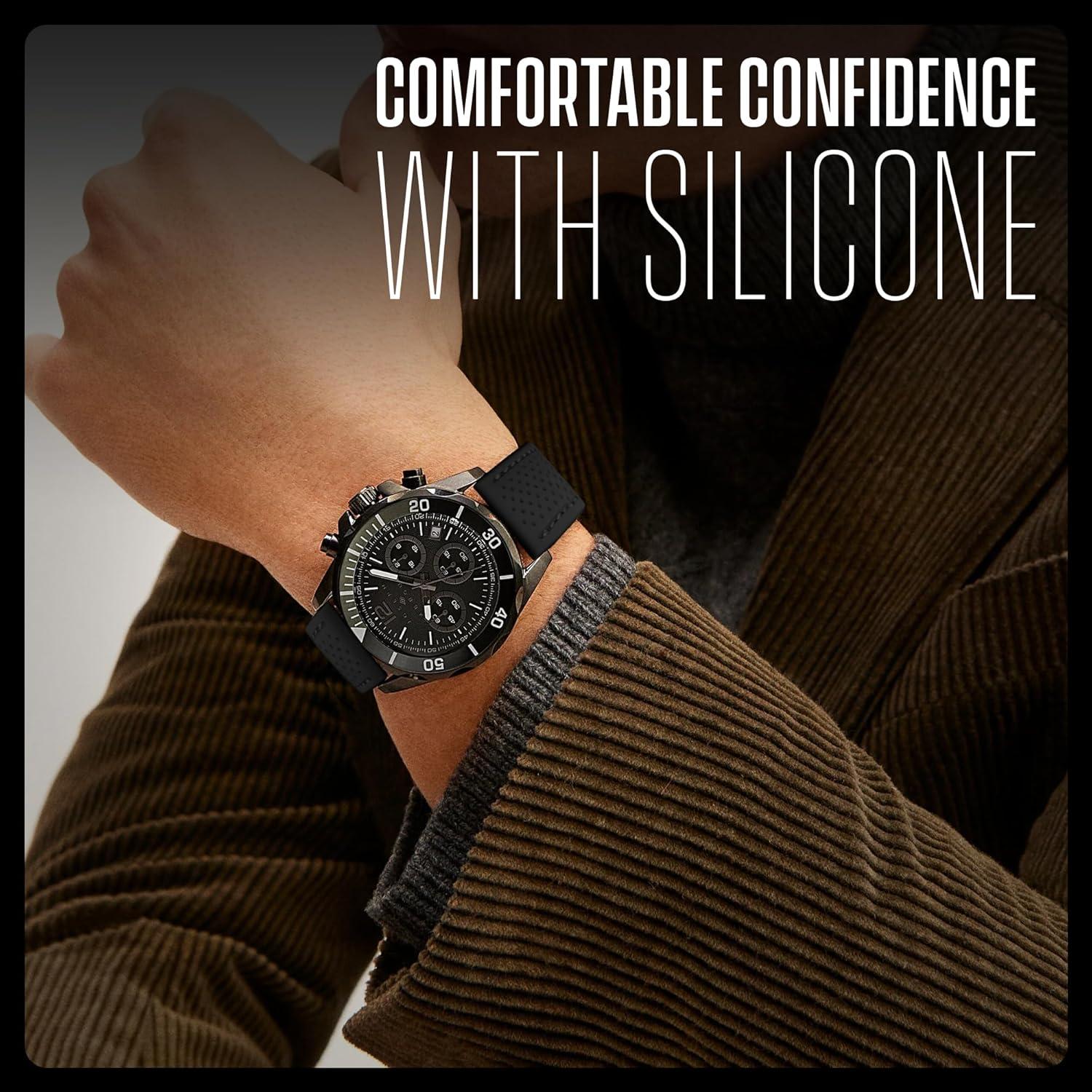 Banda de Reloj Deportiva ALPINE 22mm Silicona Impermeable