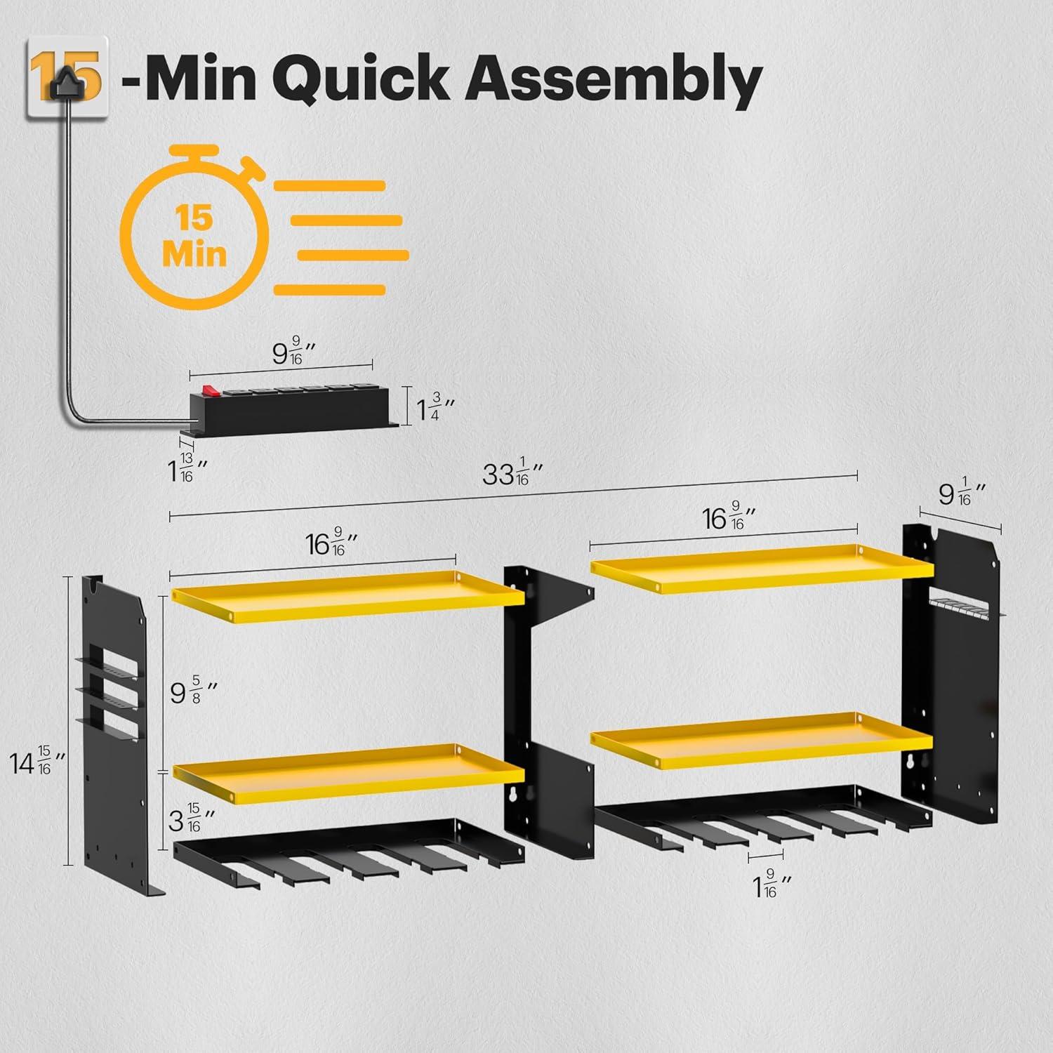 Organizador de Herramientas Spampur 8 Espacios Carga 45kg
