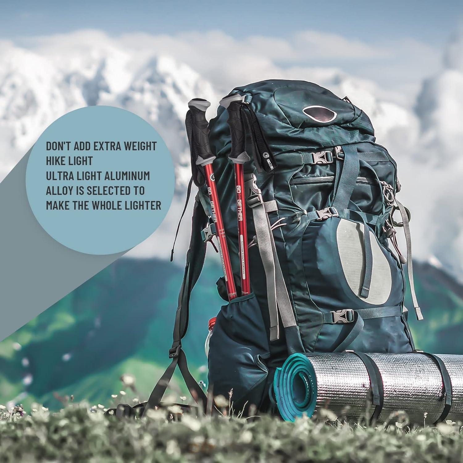 Bastones de Senderismo G2 GO2GETHER Aluminio Ajustables 2 Unidades