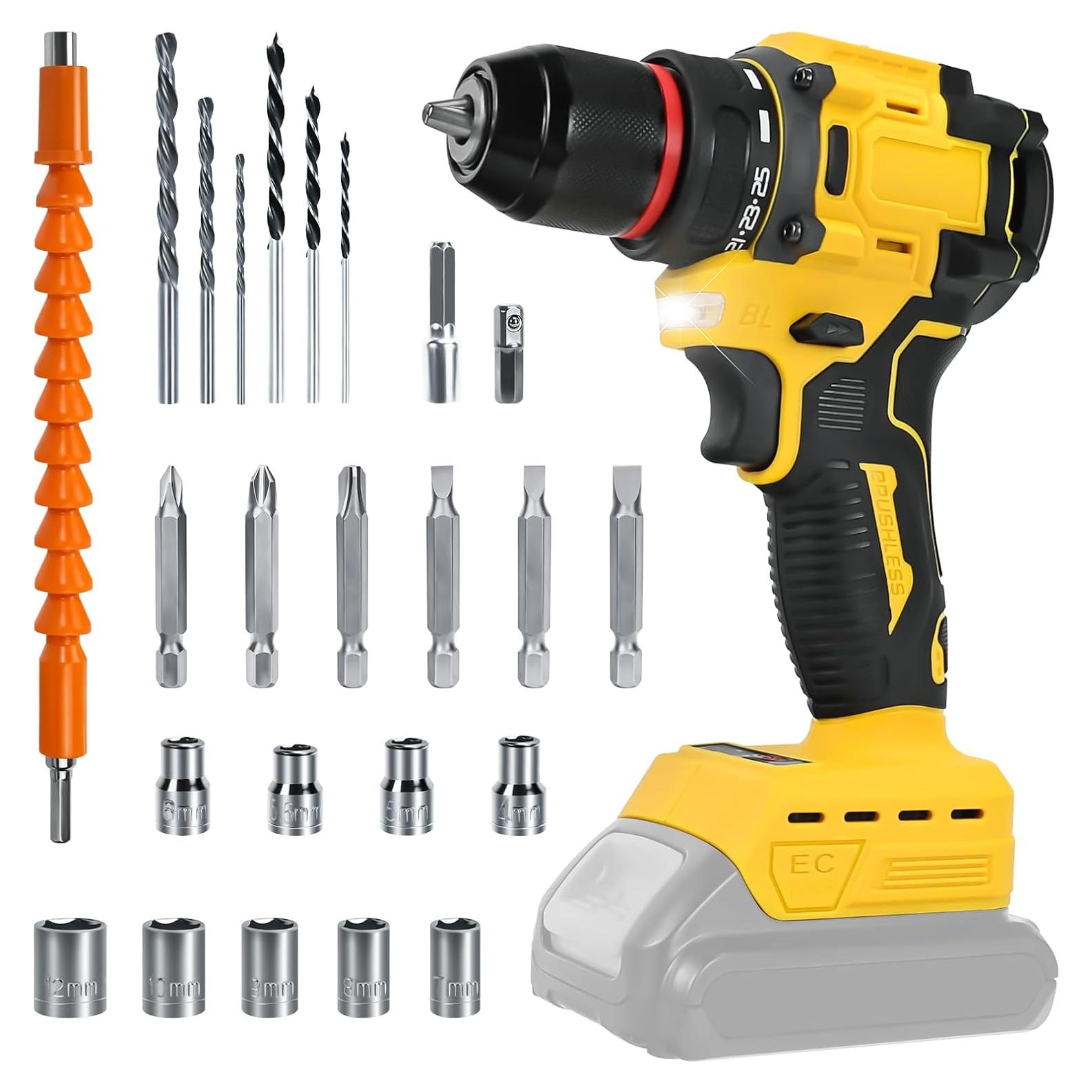 Taladro Inalámbrico HLiePiHa 20V 2 Velocidades 60N.M