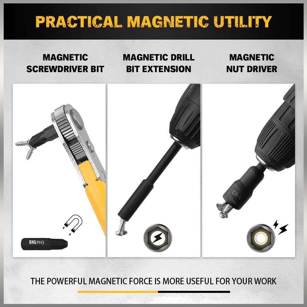 Juego de 47 Piezas Destornillador Magnético ELEAD - Acero CR-V