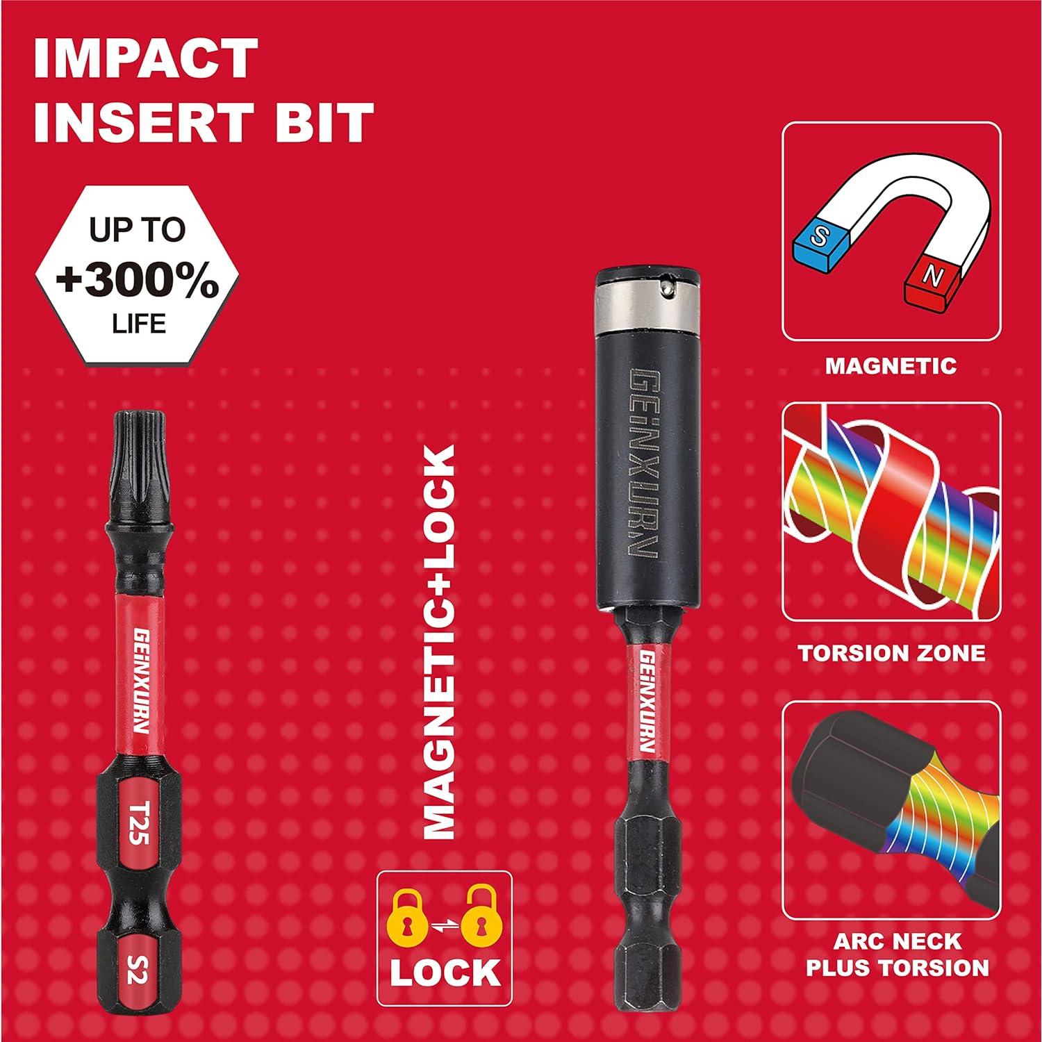 Juego de Puntas Torx T25 50 Piezas 5,08 cm GEINXURN