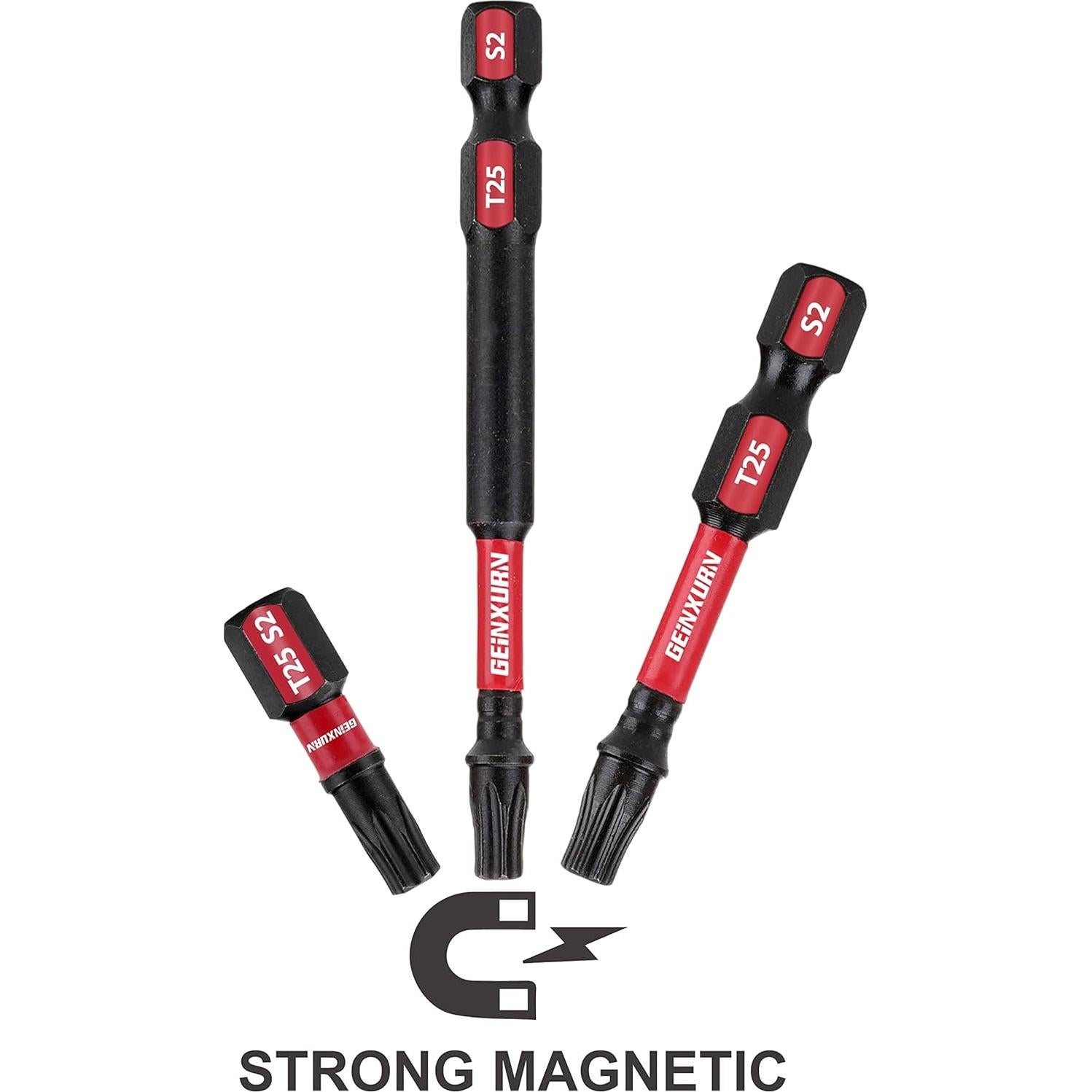 Juego de Puntas Torx T25 50 Piezas 5,08 cm GEINXURN