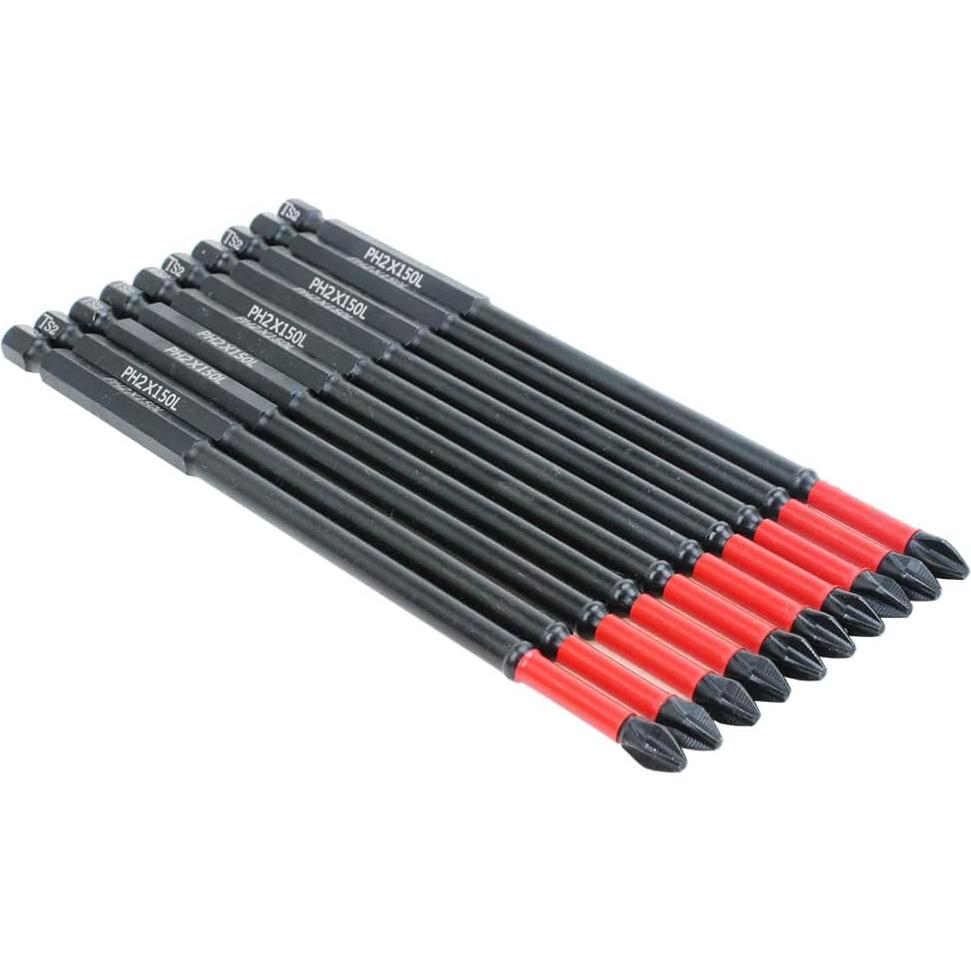 Juego de Puntas de Destornillador AUTOTOOLHOME 10 Piezas PH2