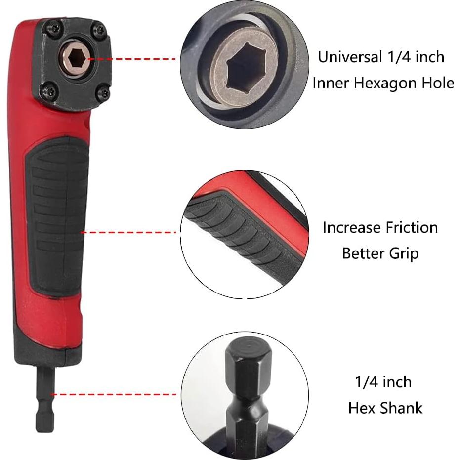 Adaptador de Taladro de Ángulo Recto SeonFook 15A 90°