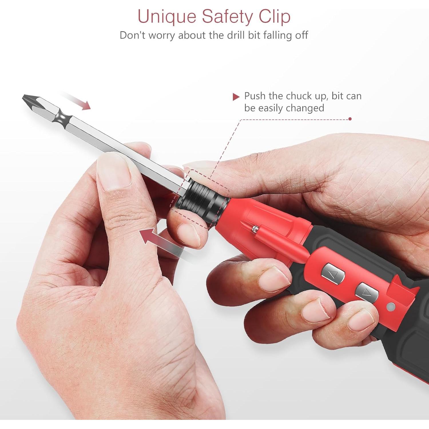 Destornillador Eléctrico LOFICOPER Inalámbrico 10 Puntas LED