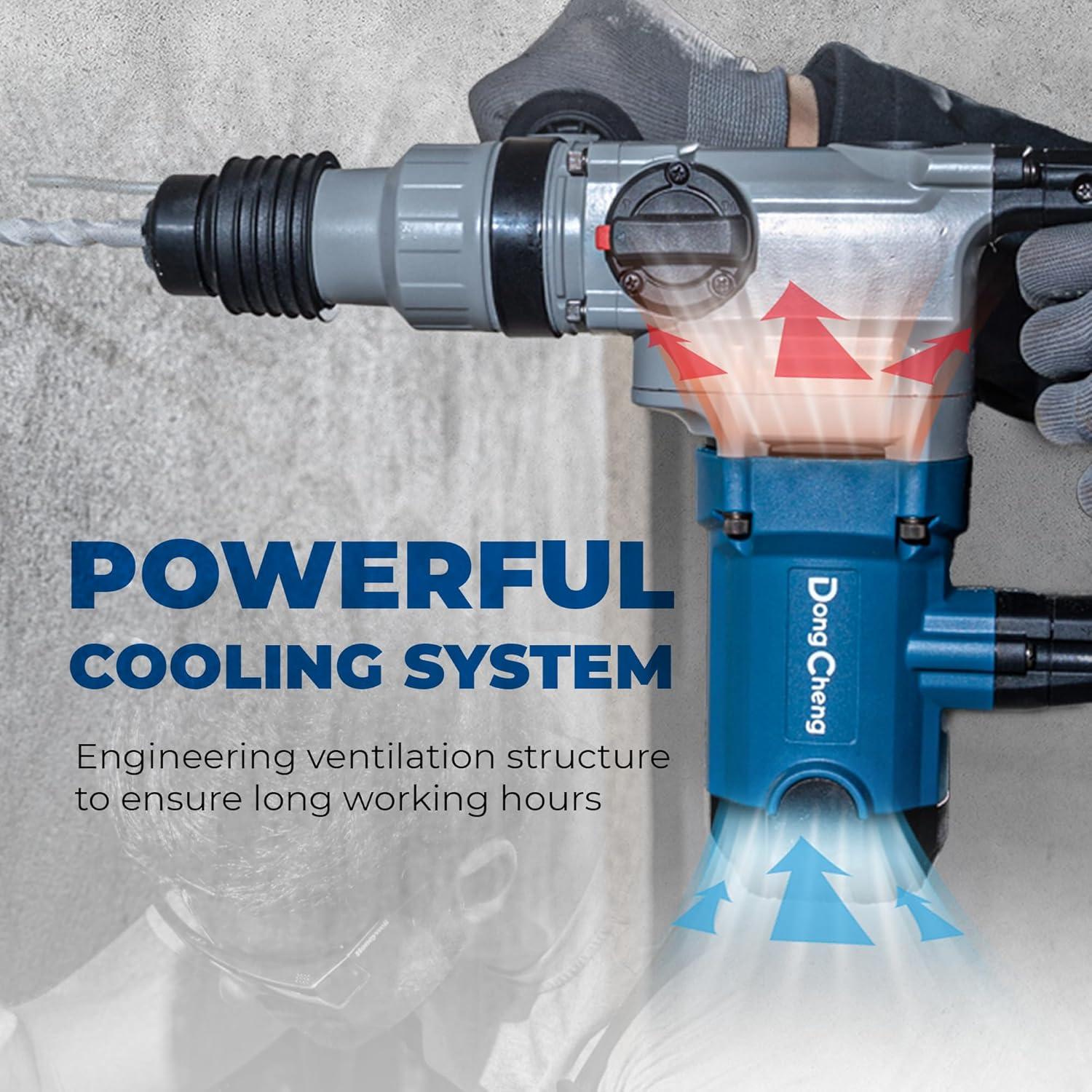 Martillo Perforador Rotativo Dong Cheng 9.2A 1100W SDS-Plus