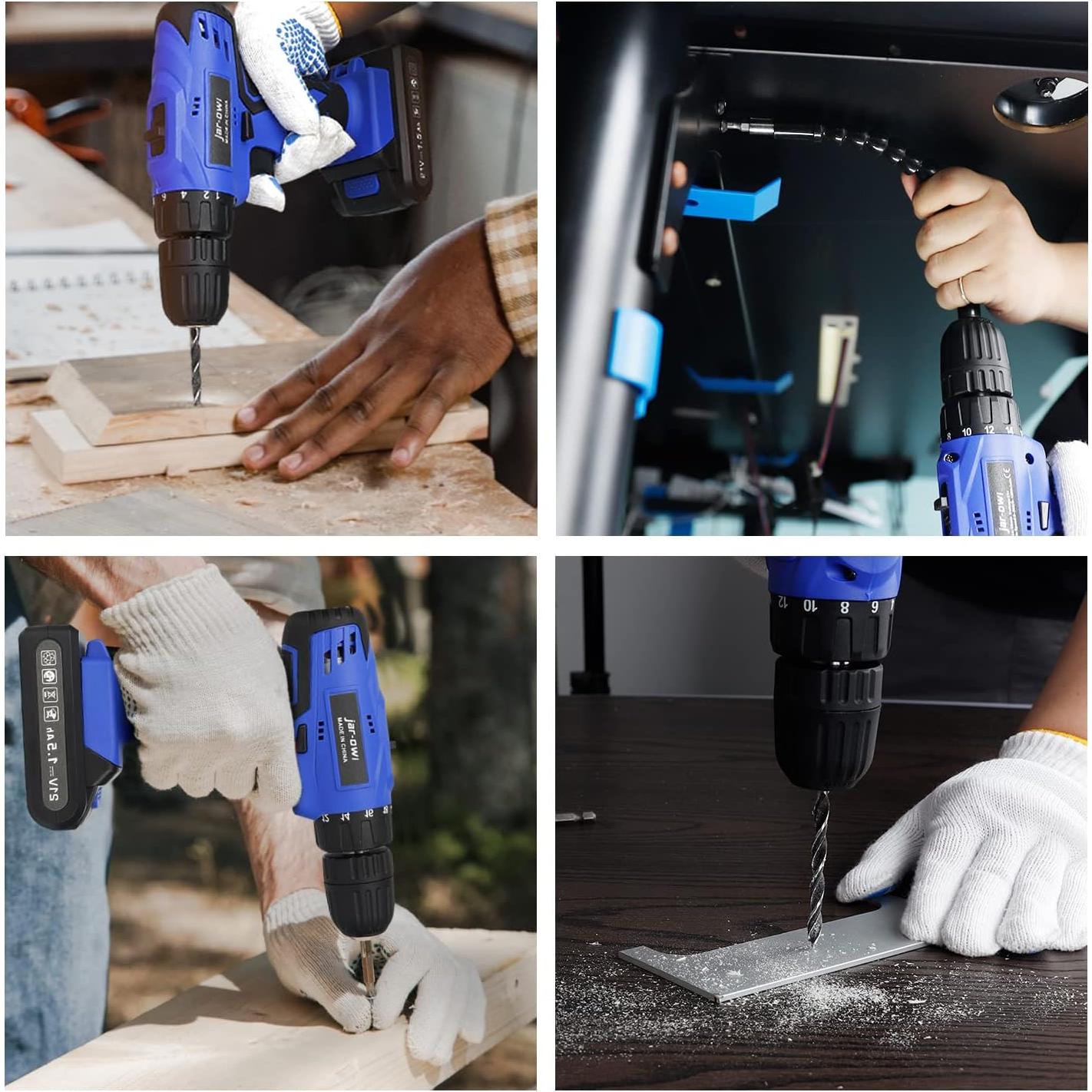 Taladro Inalámbrico Jar-Owl 21V 350 Nm Torque Vel. 0-1350 RPM