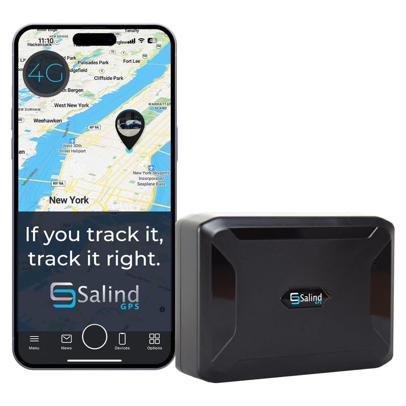 Rastreador GPS Salind 11 4G Magnético Batería 70 Días