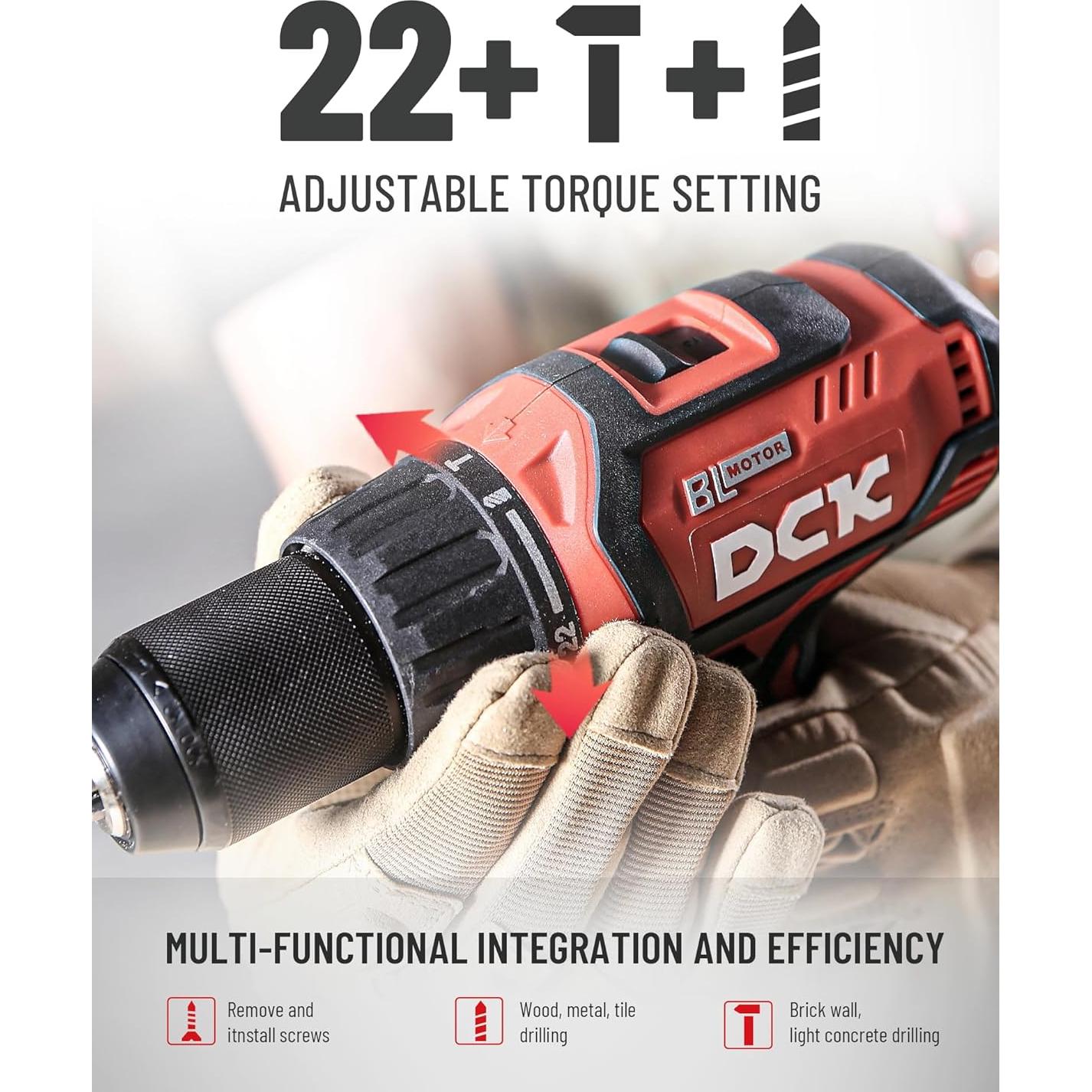 Taladro de Percusión Inalámbrico DCK 20V 600W 4.0Ah