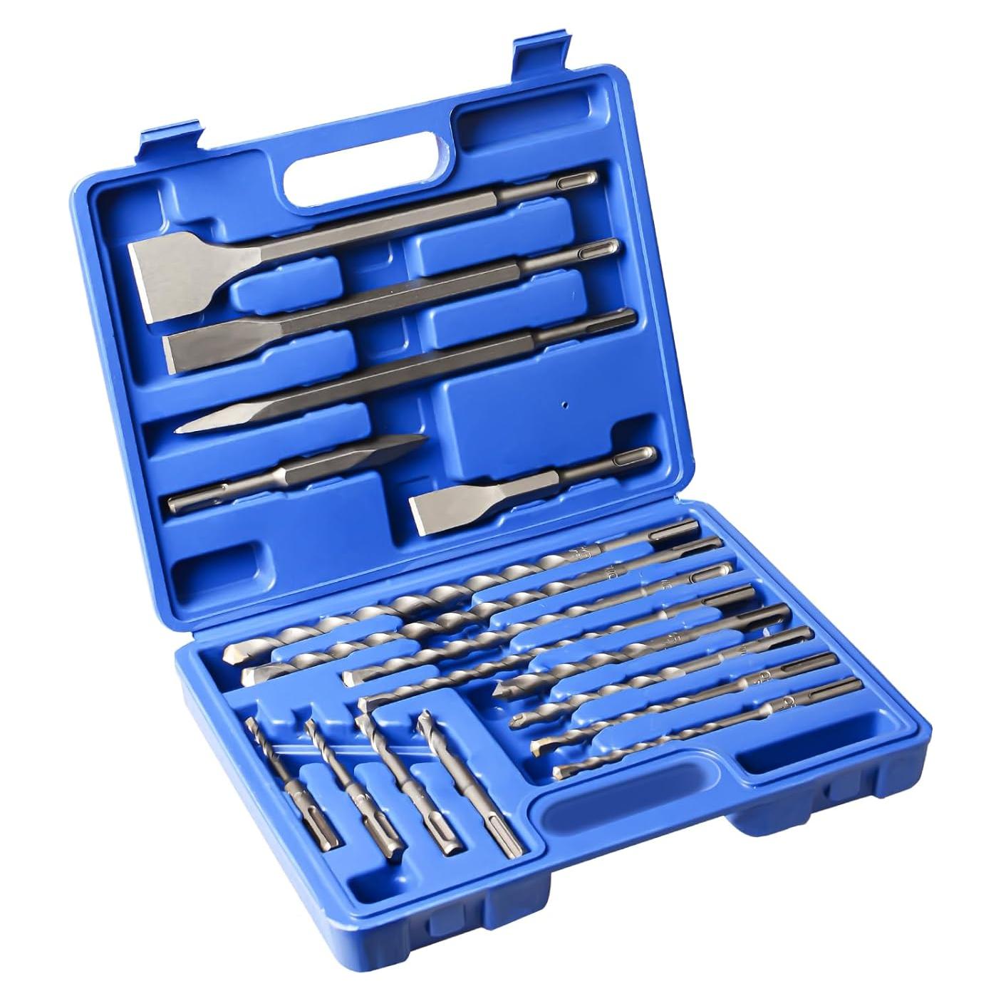 Juego de 17 Piezas Brocas y Cinceles YOSIGHT SDS-Plus