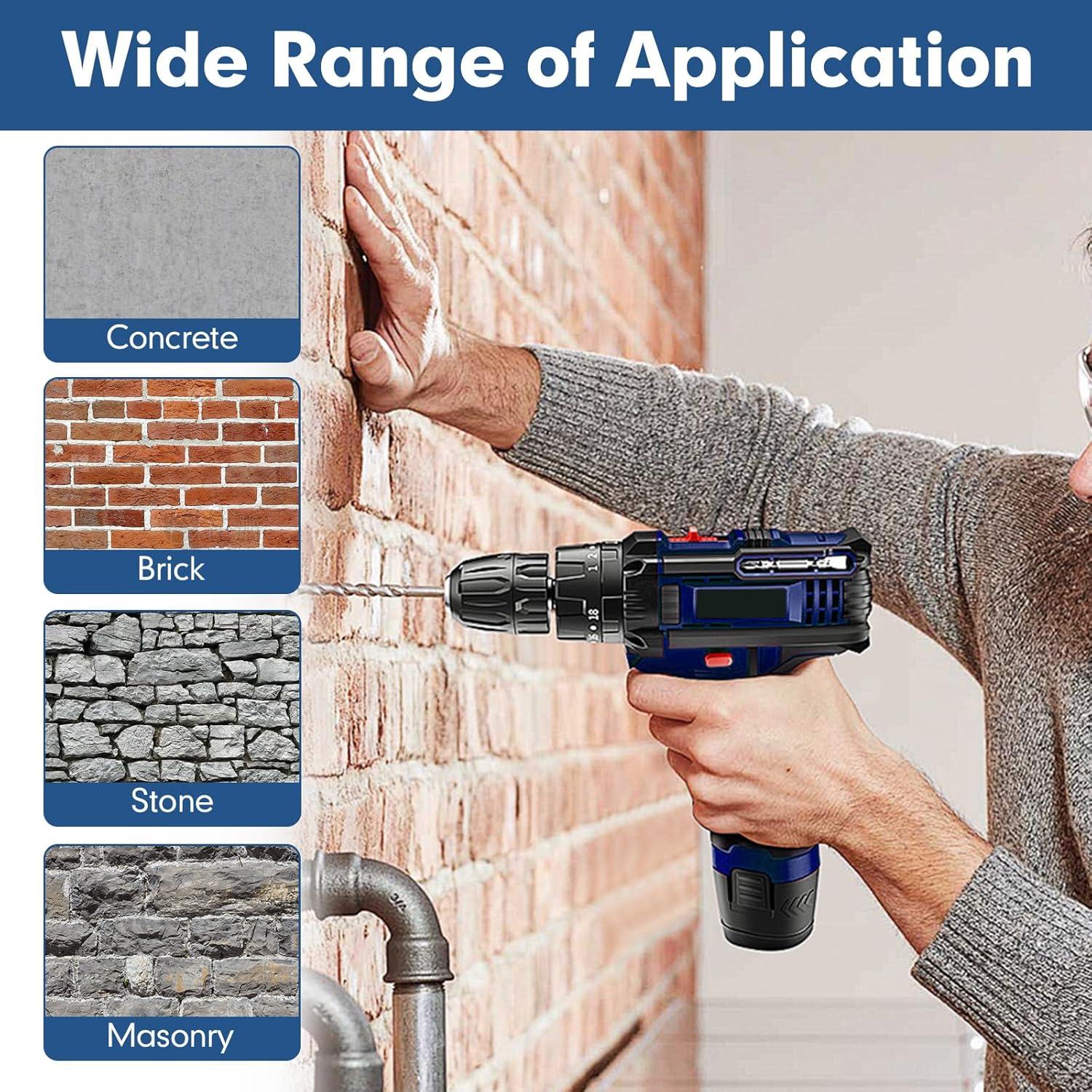 Juego de 17 Piezas Brocas y Cinceles YOSIGHT SDS-Plus