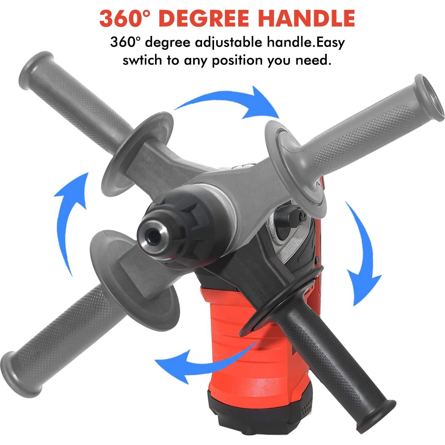 Martillo Perforador AOBEN 1500W SDS-Plus 3 Brocas 5,44 kg