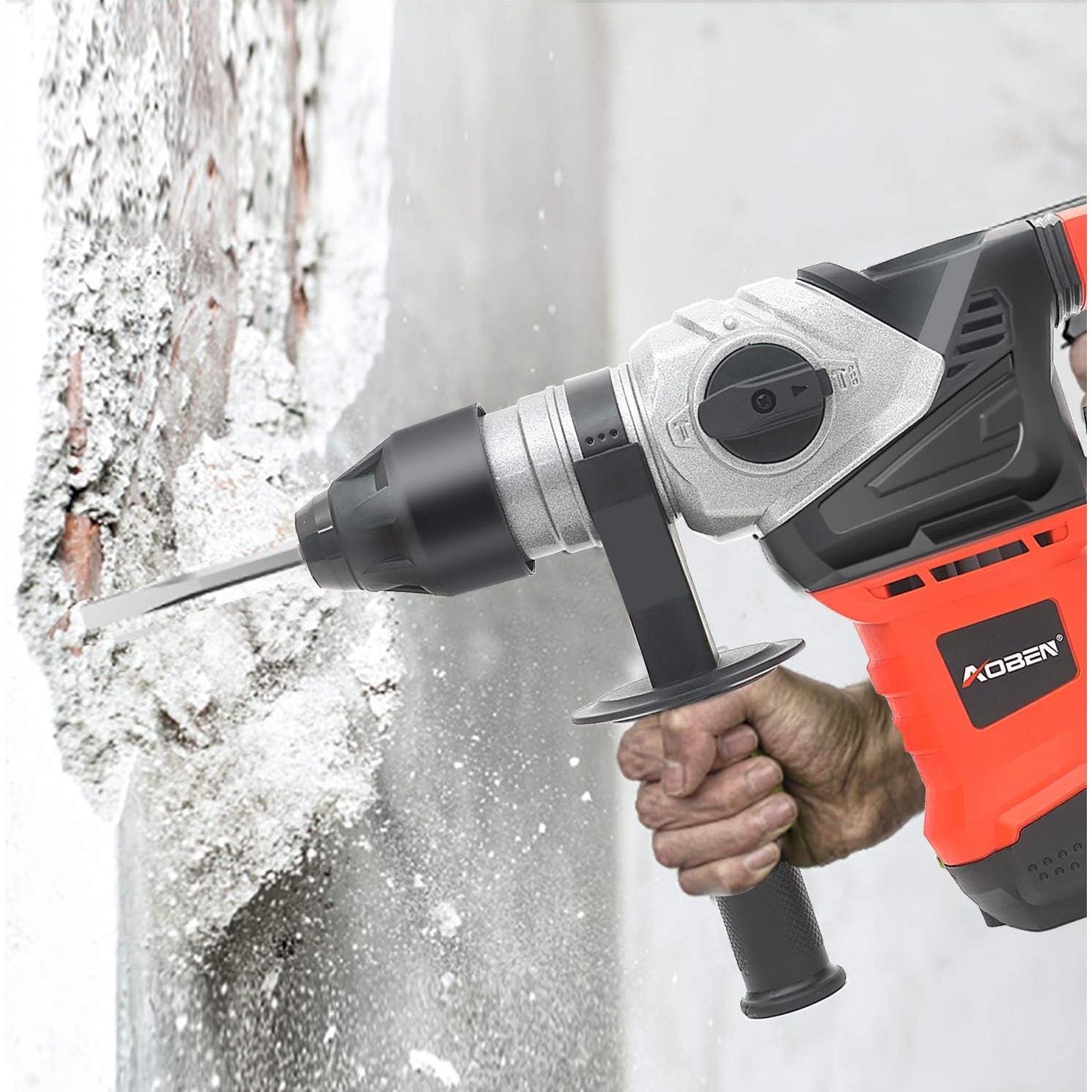 Martillo Perforador AOBEN 1500W SDS-Plus 3 Brocas 5,44 kg