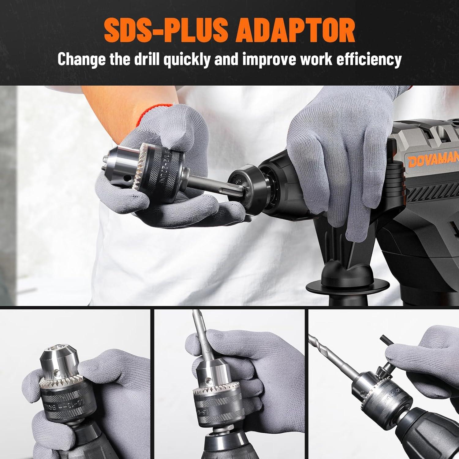 Martillo Perforador DOVAMAN RH15A 1500W 12.5A SDS-Plus