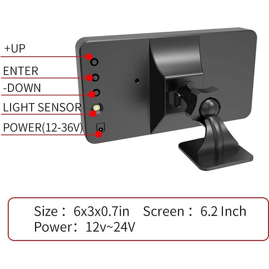 Velocímetro GPS KingNeed 6.2" Pantalla Digital Camiones