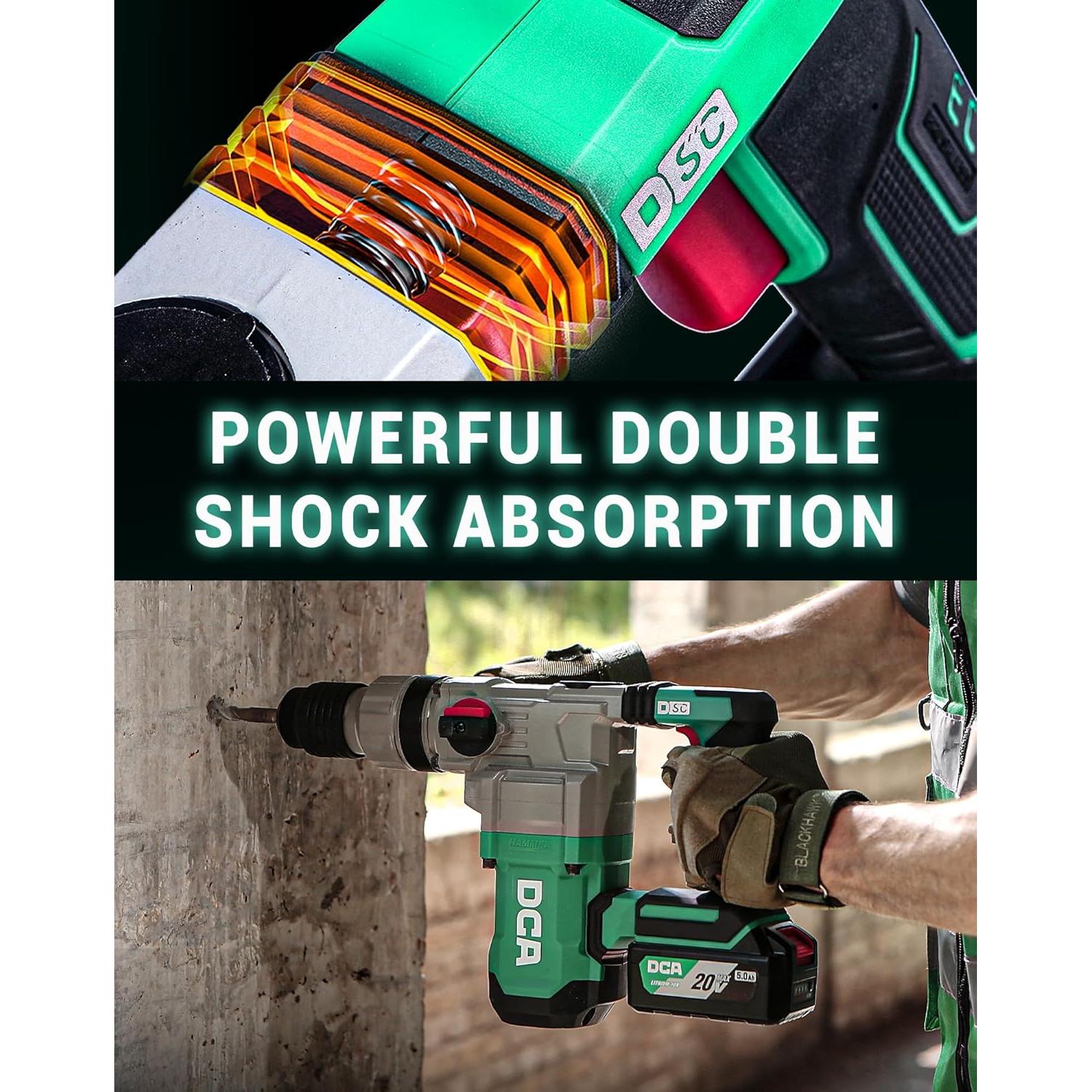 Taladro de Martillo Rotativo DCA 20V 900W 4.5J Sin Cable