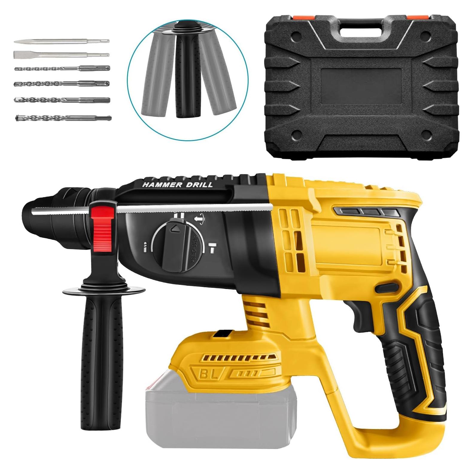 Taladro de Martillo Rotativo Inalámbrico LEZZYRUCK 20V 2.7J