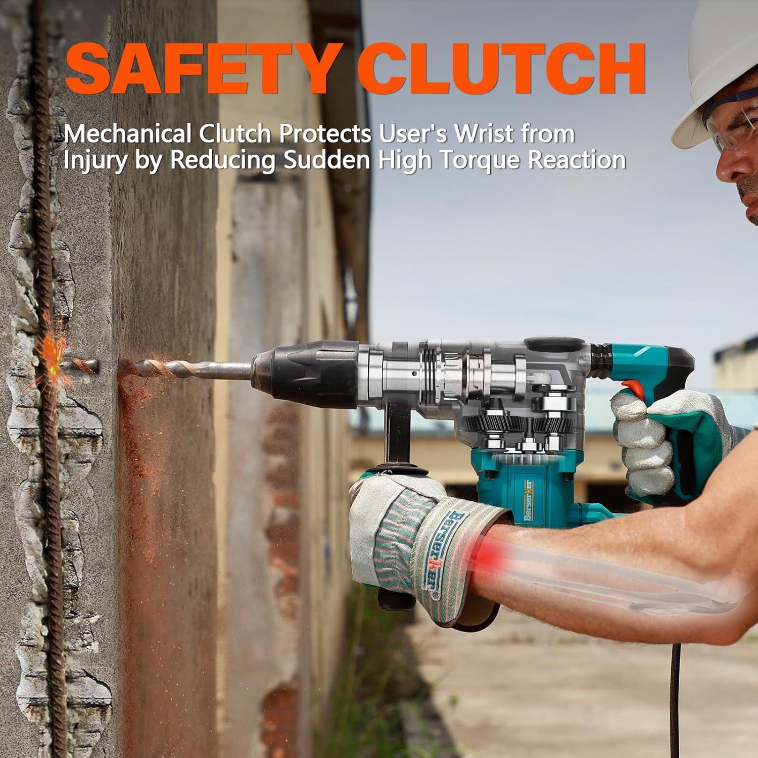 Martillo Rotativo Berserker 42M 1600W SDS-Max 3 Modos