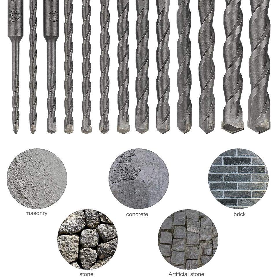 Juego de Brocas y Cinceles COMOWARE 17 Piezas para Martillo