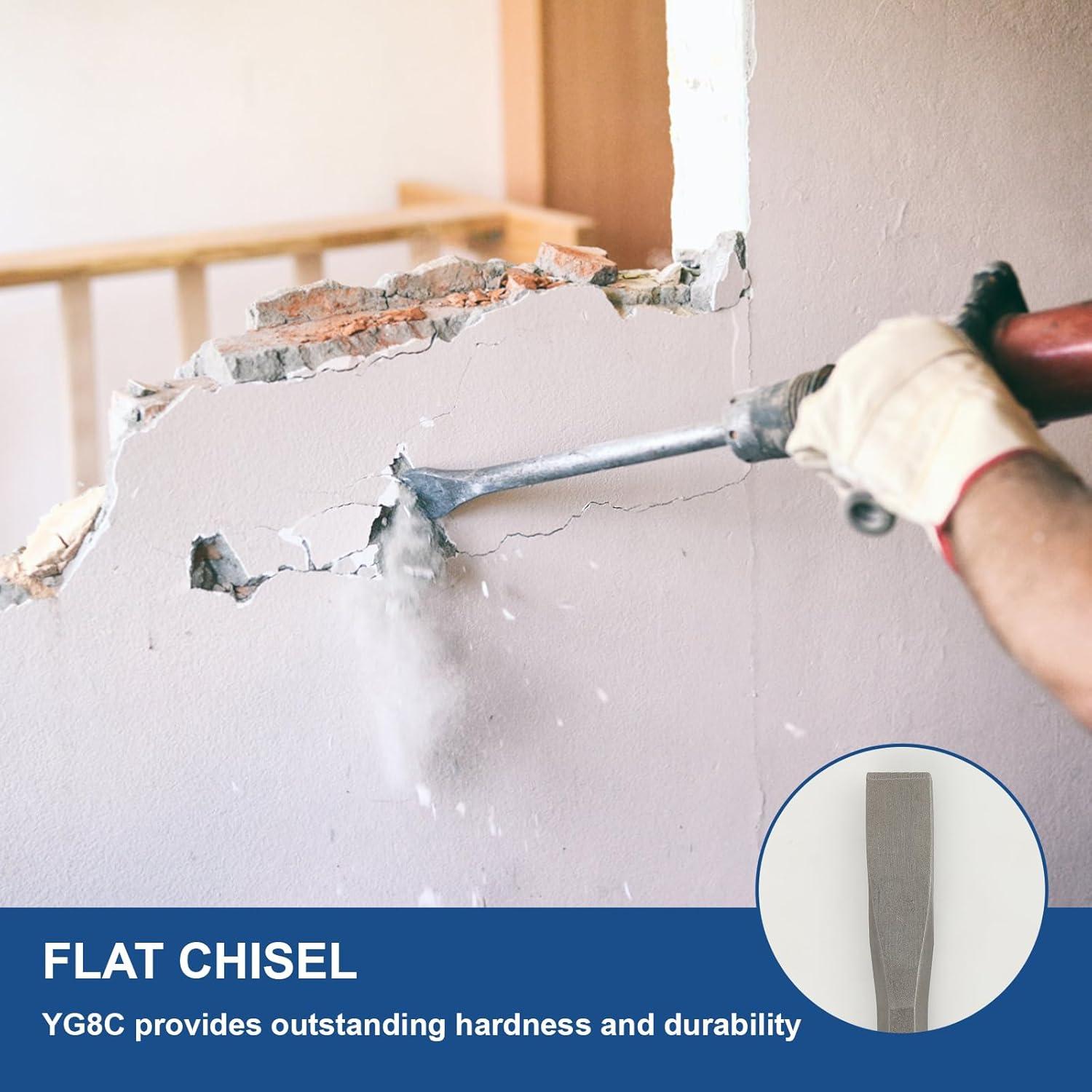 Juego de Brocas y Cinceles COMOWARE 17 Piezas para Martillo