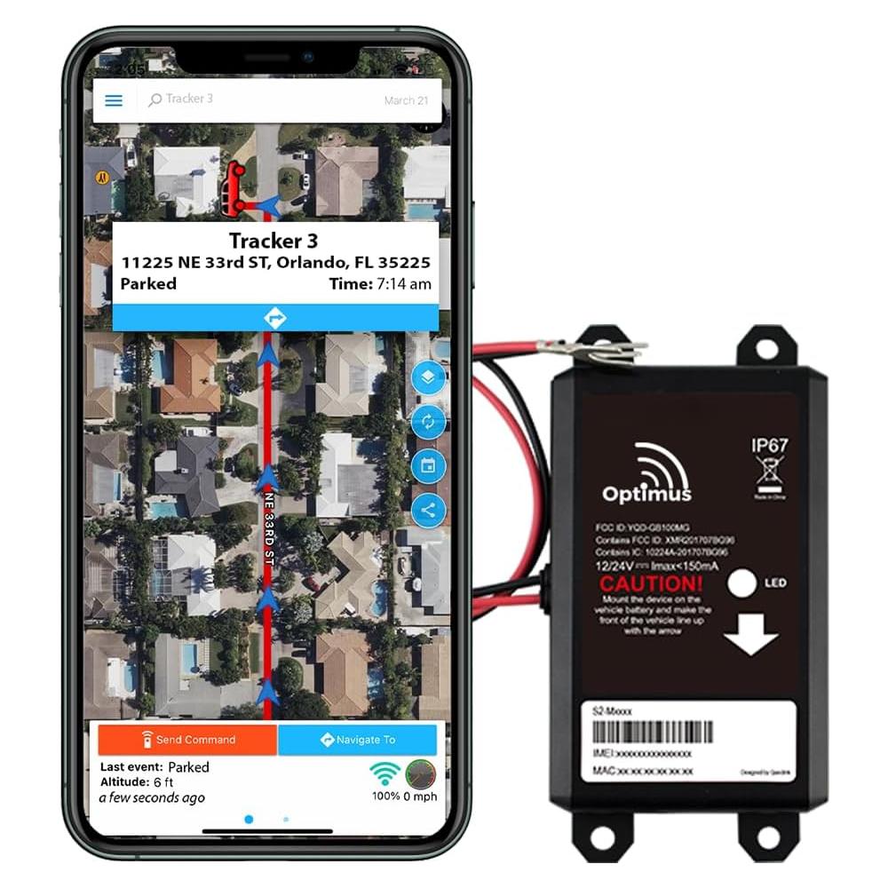 Rastreador GPS por Cable Optimus O3 - Instalación Fácil en Batería