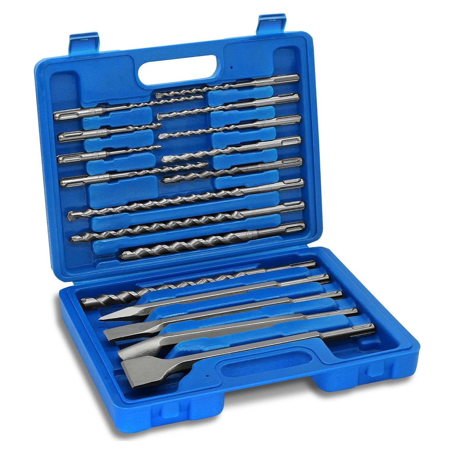 Juego de 17 Brocas y Cinceles GMTOOLS SDS Plus para Concreto