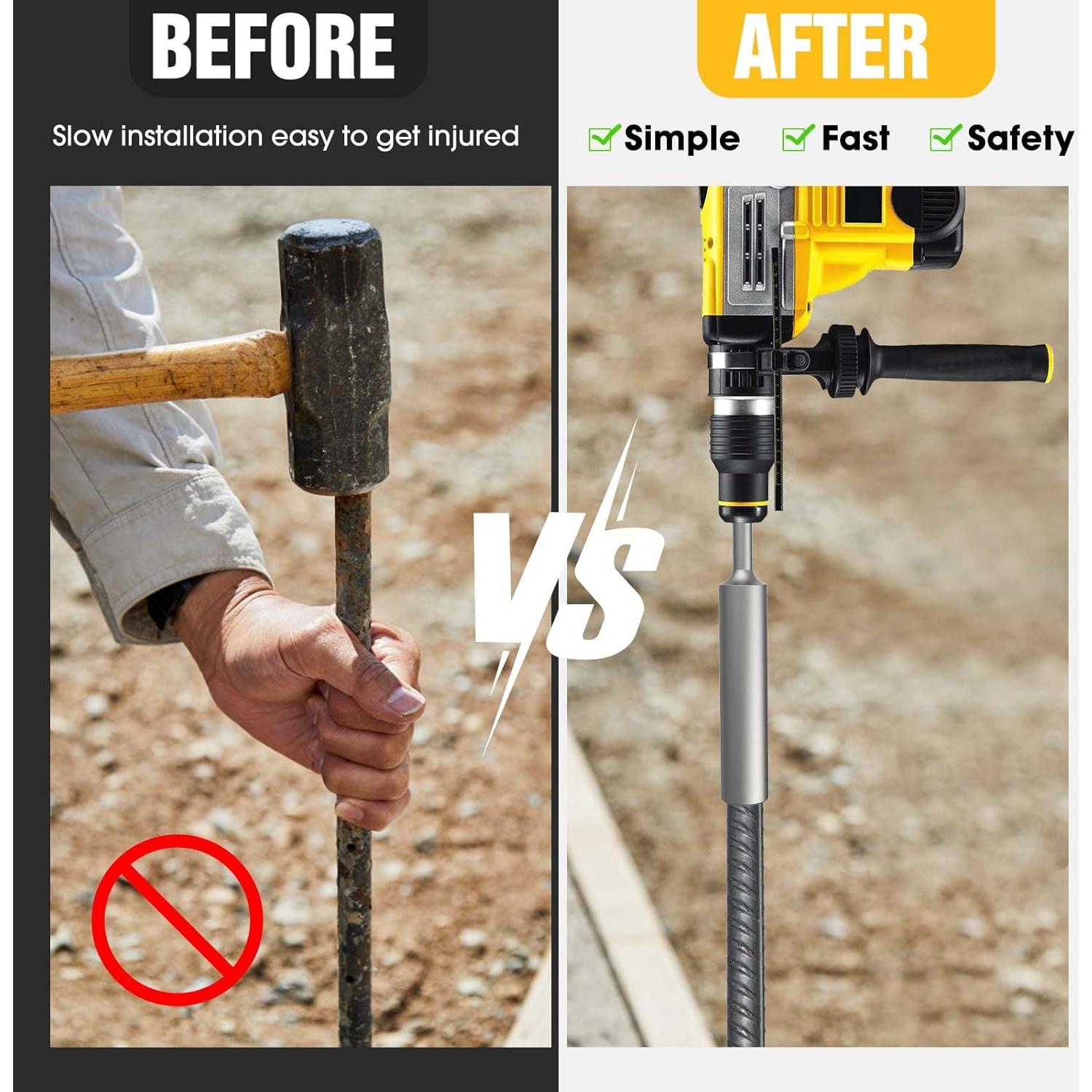 Conductor de Varilla de Tierra SKMYL SDS Plus 170mm Acero