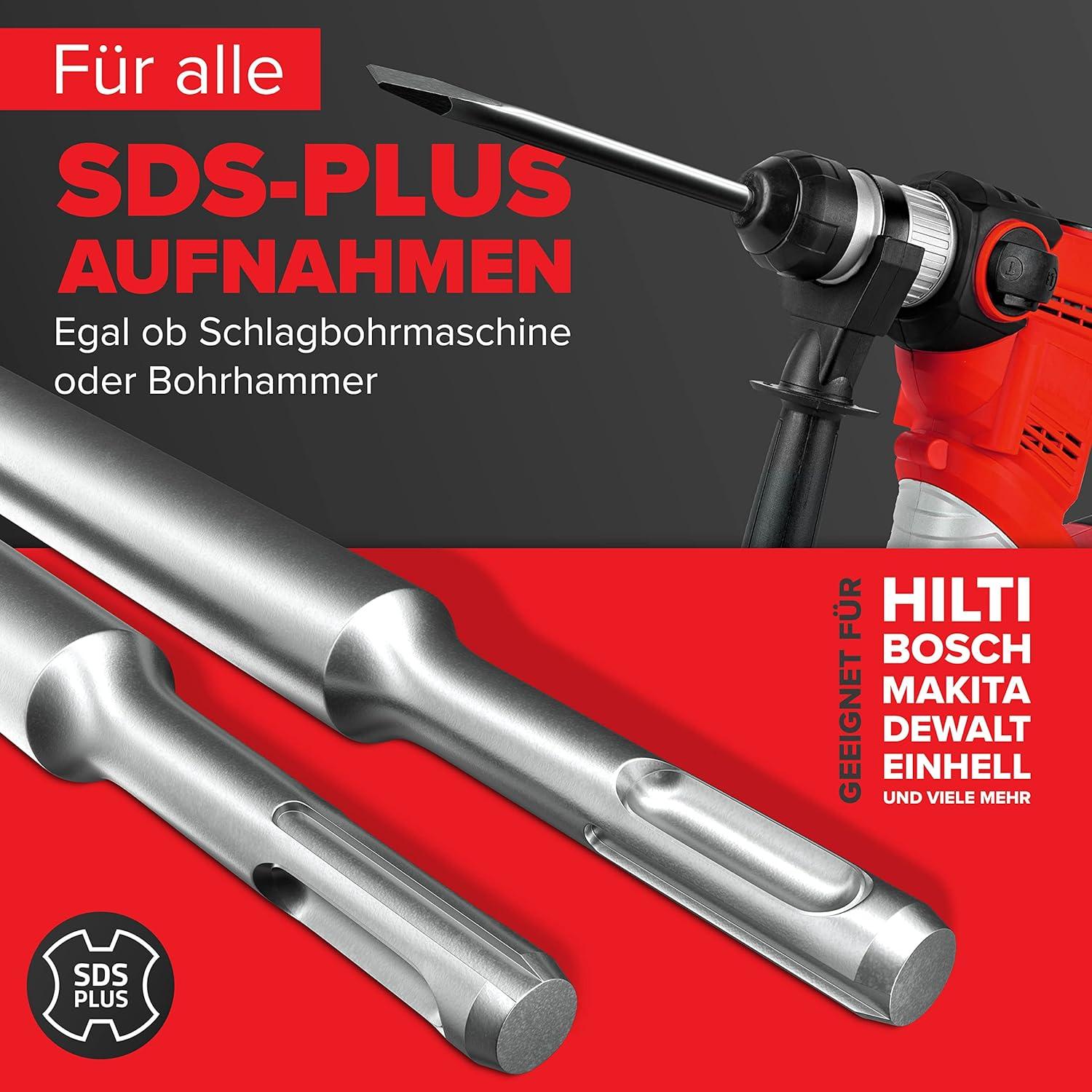 Juego de Cinceles SDS-Plus SPProducts 4 Piezas para Concreto