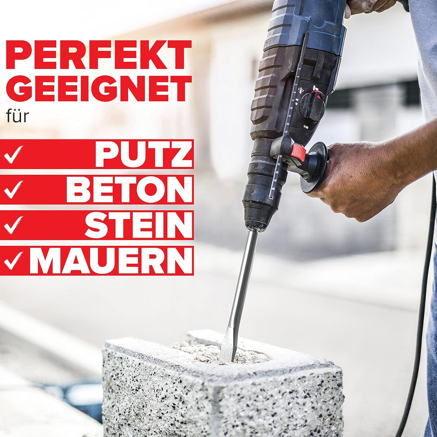 Juego de Cinceles SDS-Plus SPProducts 4 Piezas para Concreto