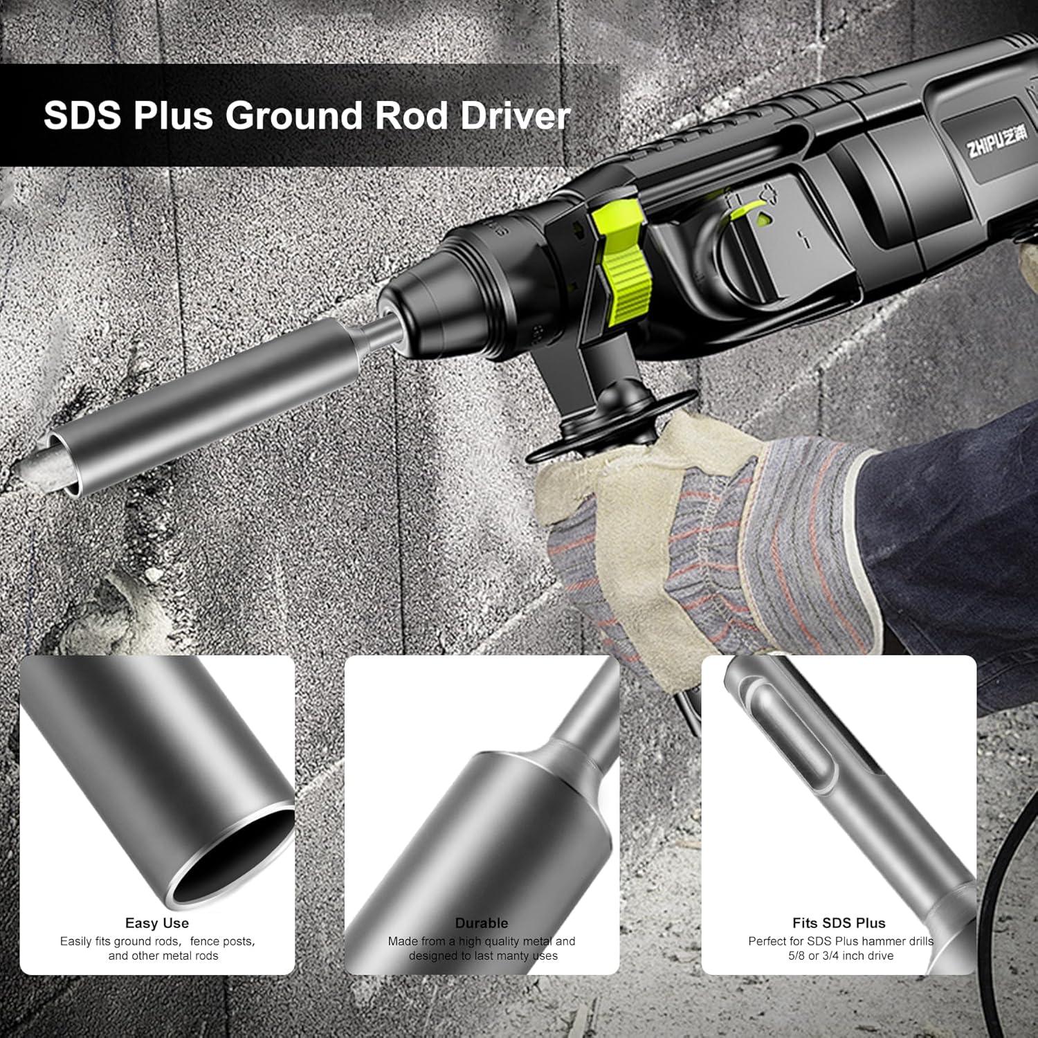 Conductor de Varilla de Tierra SD Factory SDS Plus 5/8" y 3/4"