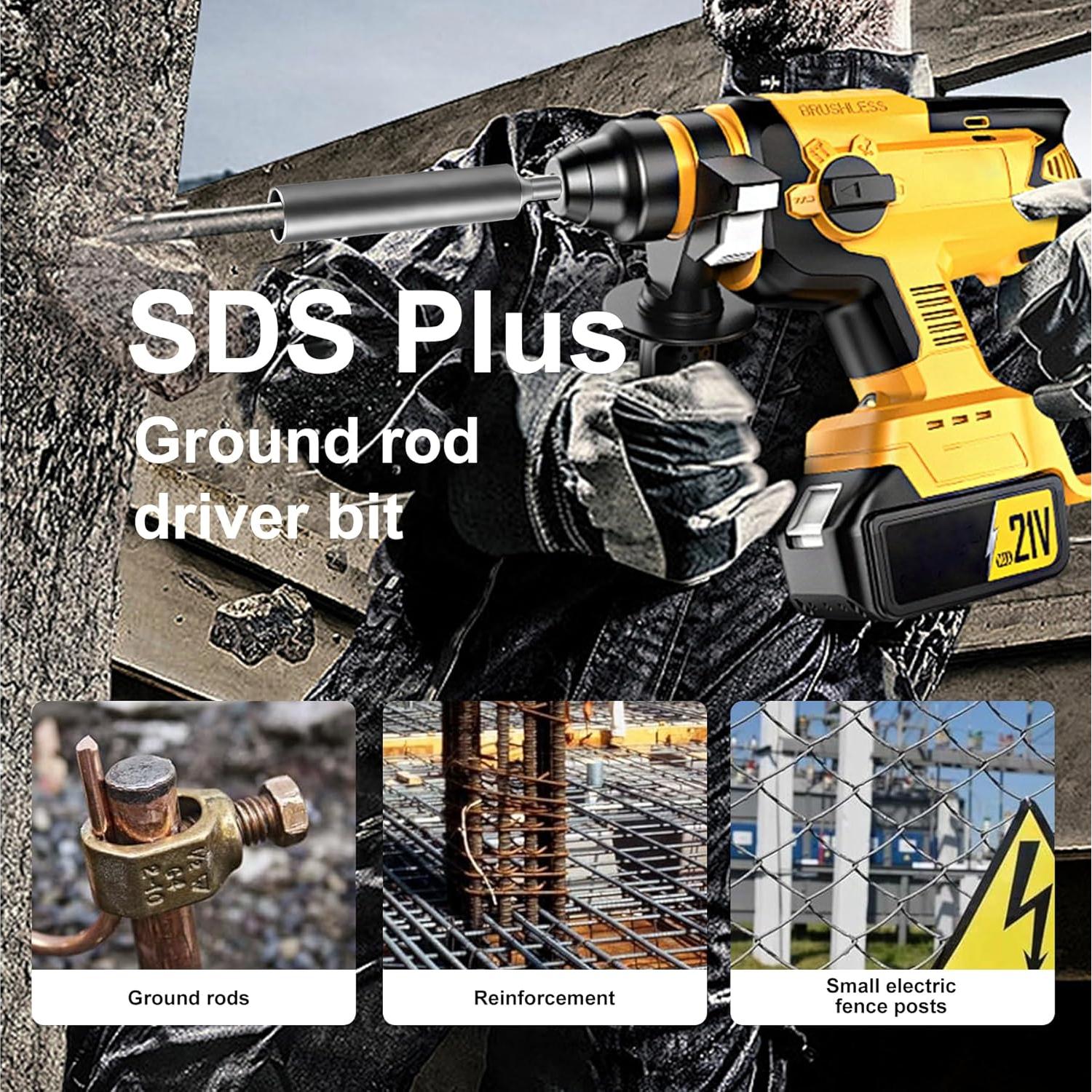 Conductor de Varilla de Tierra SD Factory SDS Plus 5/8" y 3/4"