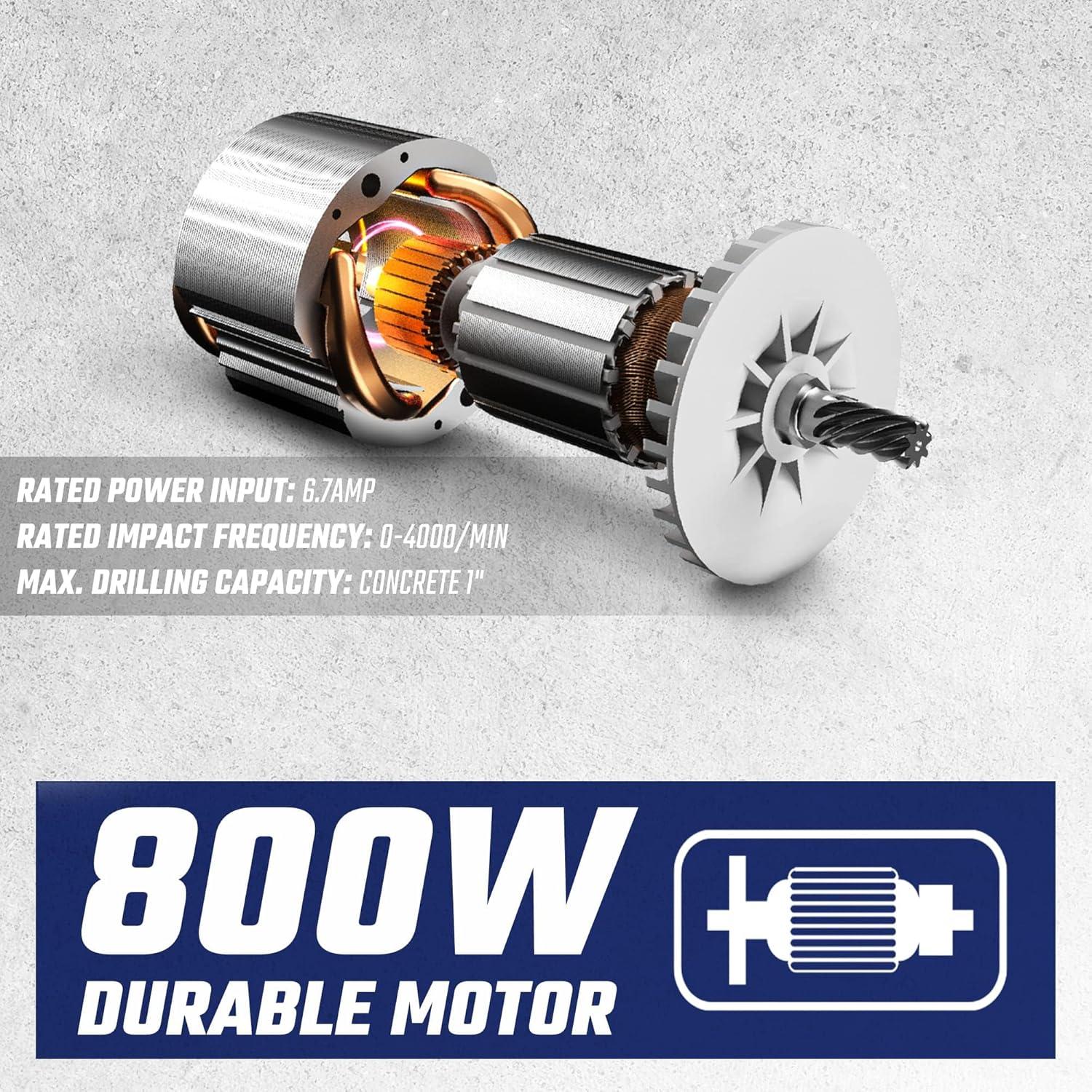 Taladro Rotatorio DongCheng 6.7A SDS-Plus 1200 RPM 3.26 kg
