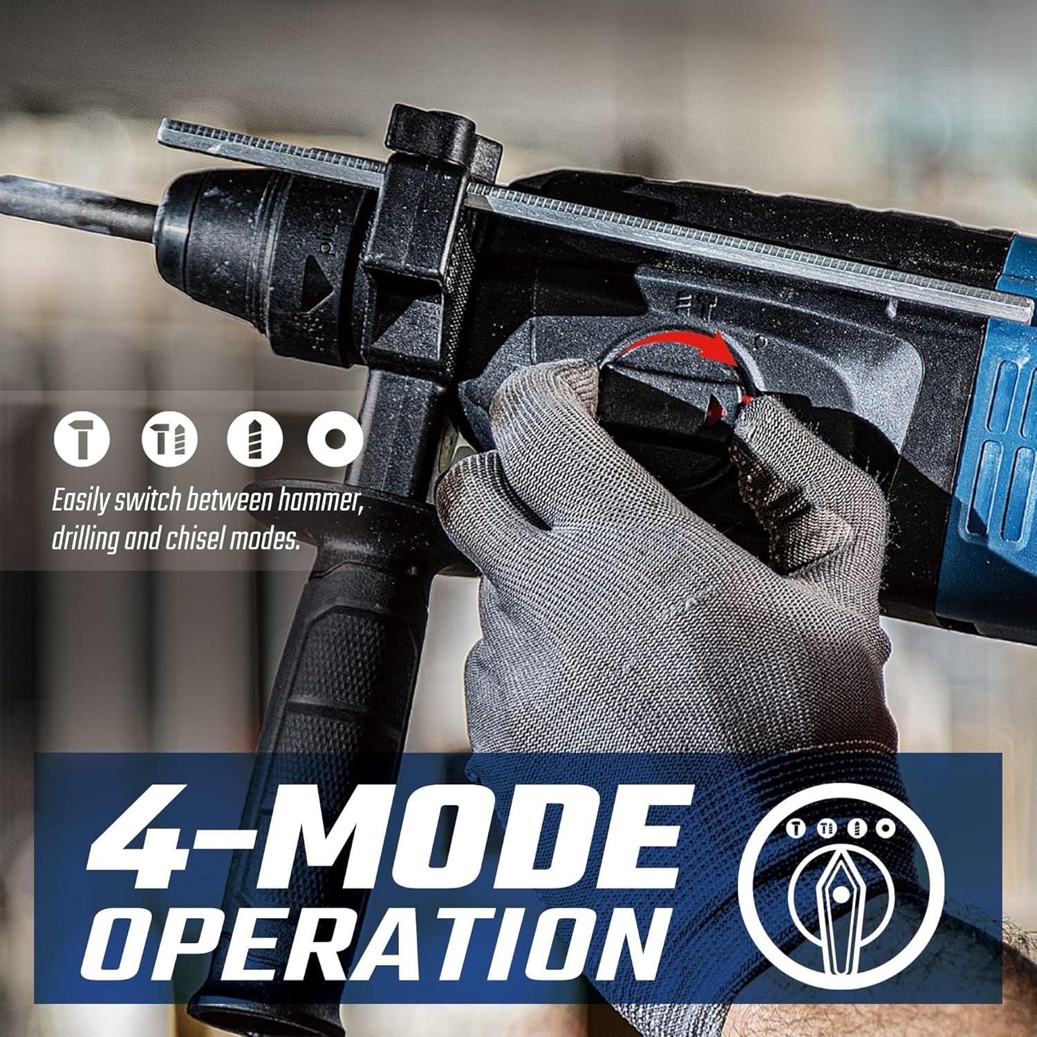 Taladro Rotatorio DongCheng 6.7A SDS-Plus 1200 RPM 3.26 kg