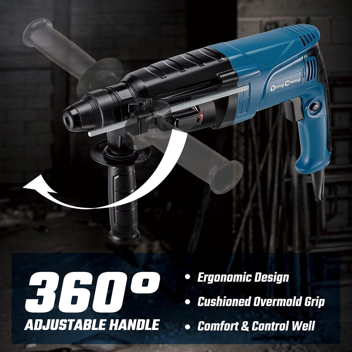 Taladro Rotatorio DongCheng 6.7A SDS-Plus 1200 RPM 3.26 kg