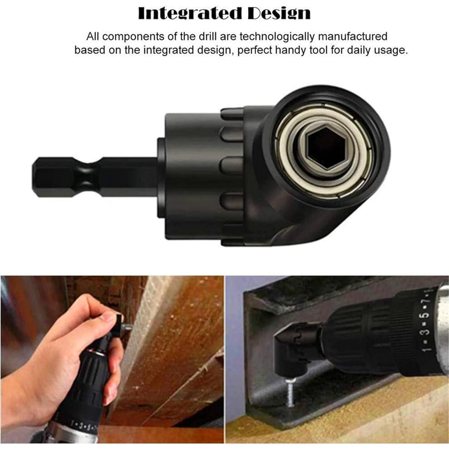 Adaptador de Taladro CIGOTU 4 en 1 Ángulo Recto 105°