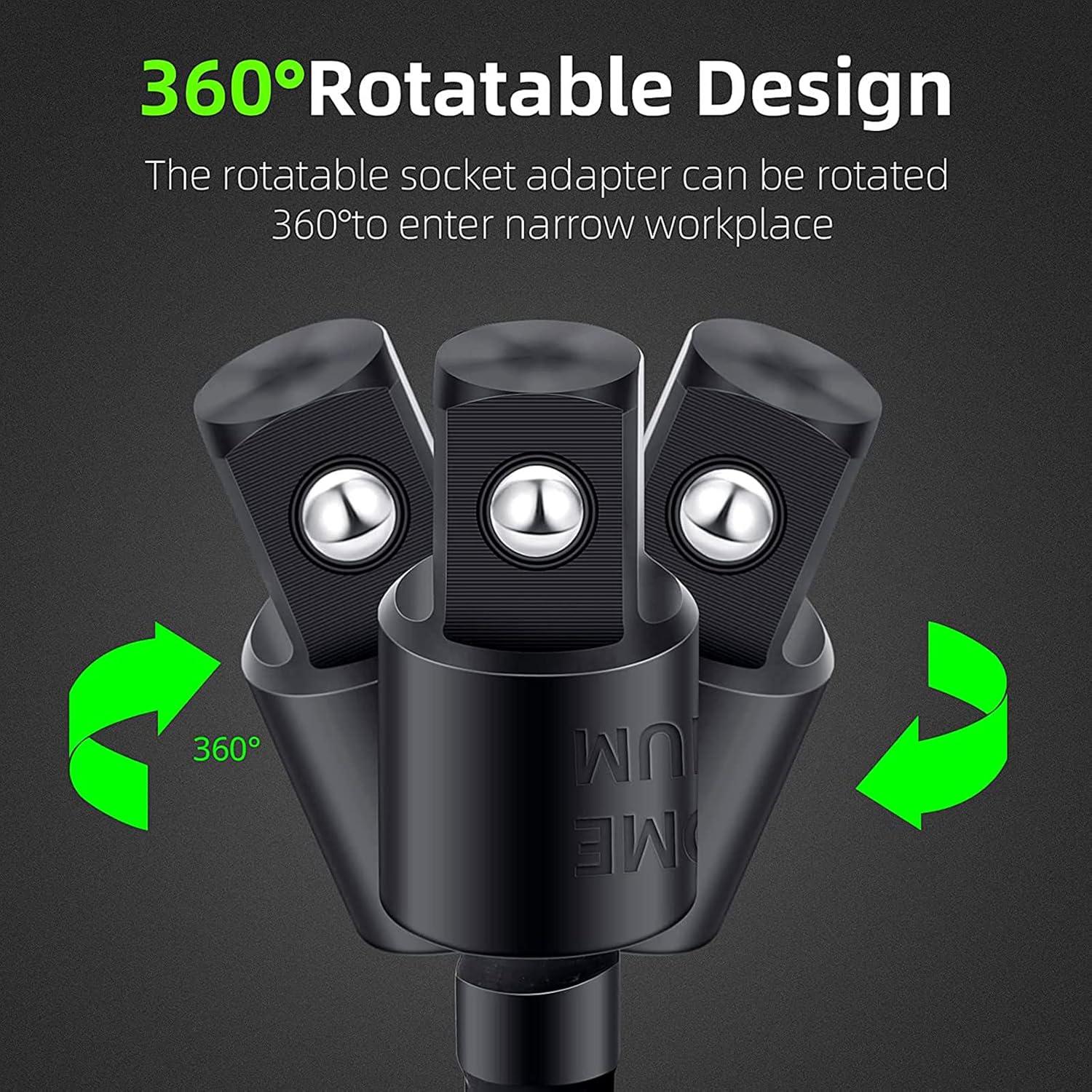 Adaptador de Taladro CIGOTU 4 en 1 Ángulo Recto 105°