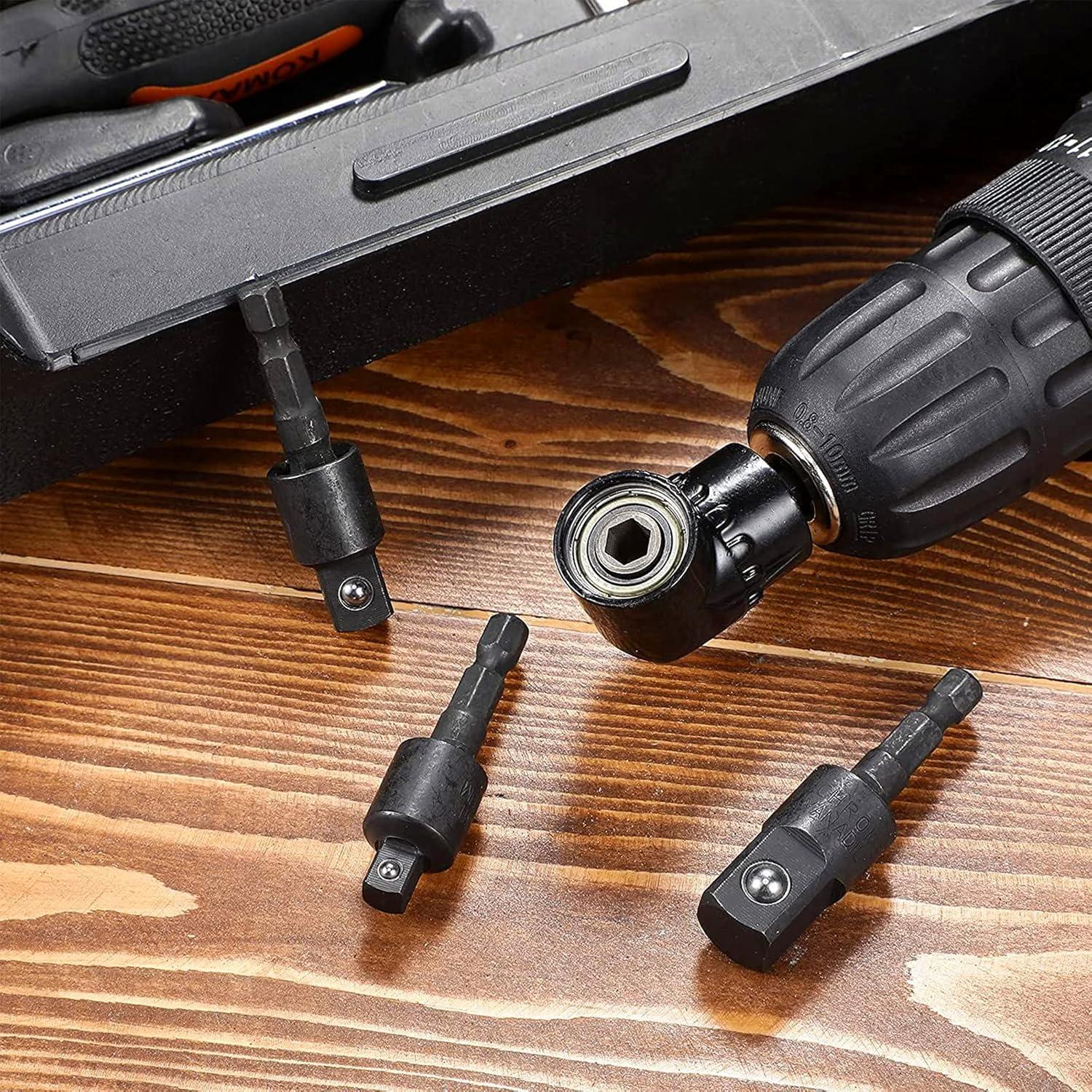 Adaptador de Taladro CIGOTU 4 en 1 Ángulo Recto 105°