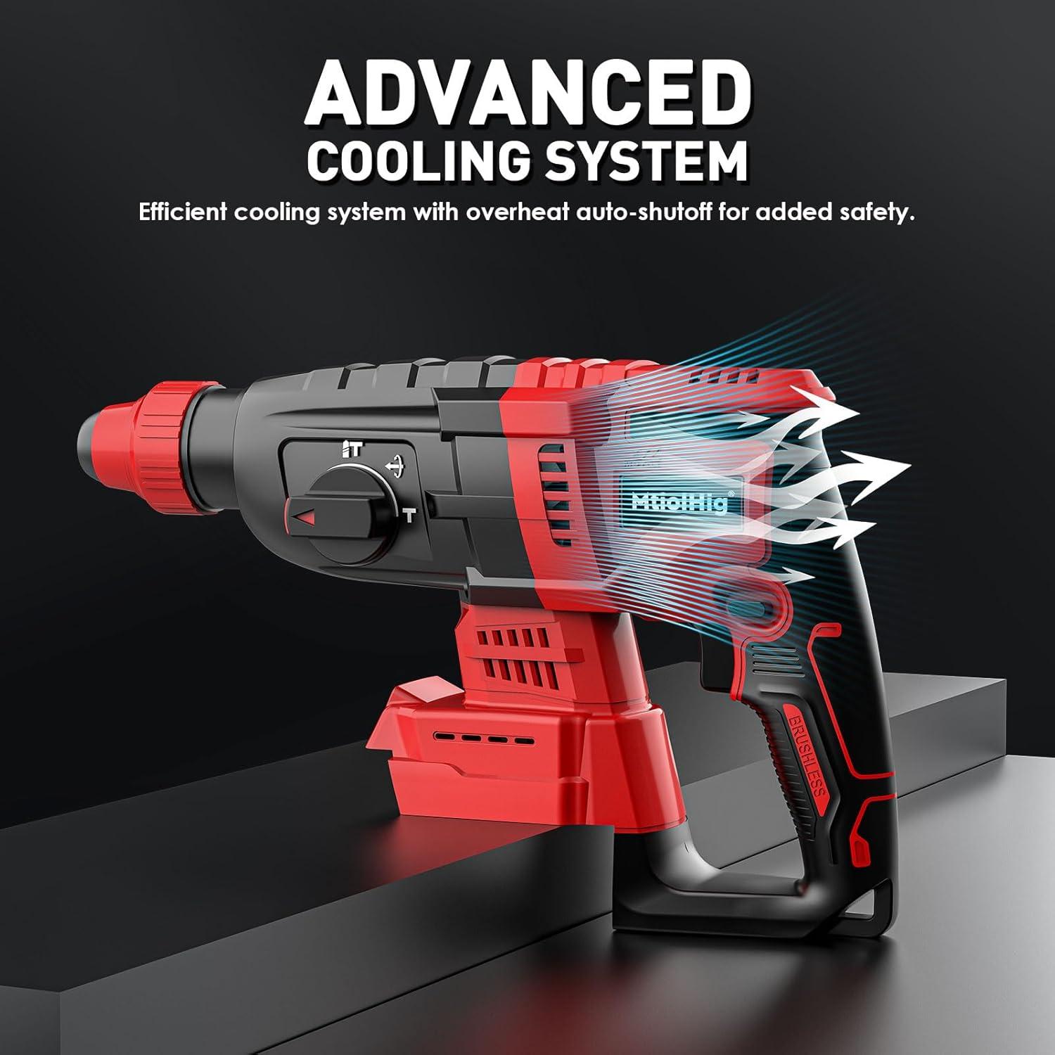 Taladro Martillo Rotativo Inalámbrico Milwaukee 18V 4 Modos