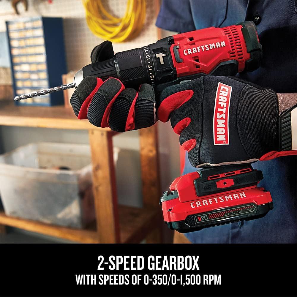 Taladro de Martillo Inalámbrico Craftsman V20 20V 1,27 cm