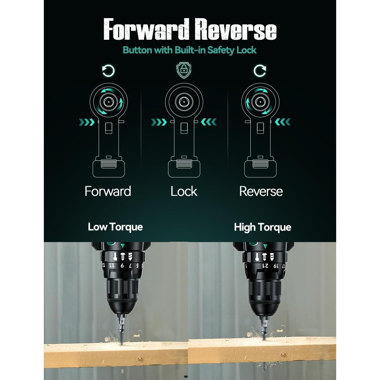 Taladro KIMO Inalámbrico 20V 1350 RPM 350 Nm Torque