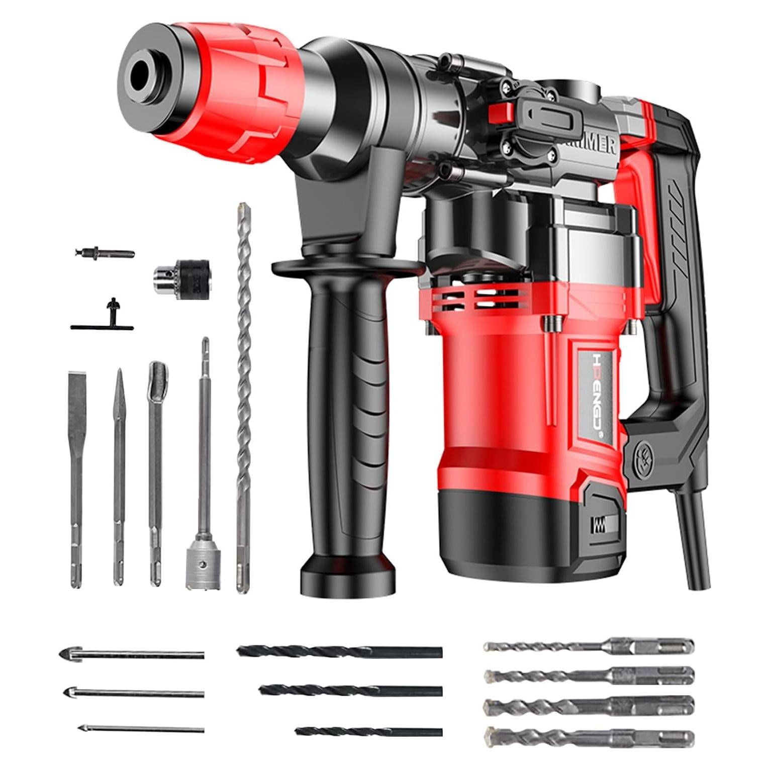 Taladro de Martillo Rotativo HYCHIKA 1100 RPM Eléctrico con Cable