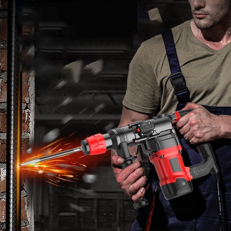 Taladro de Martillo Rotativo HYCHIKA 1100 RPM Eléctrico con Cable