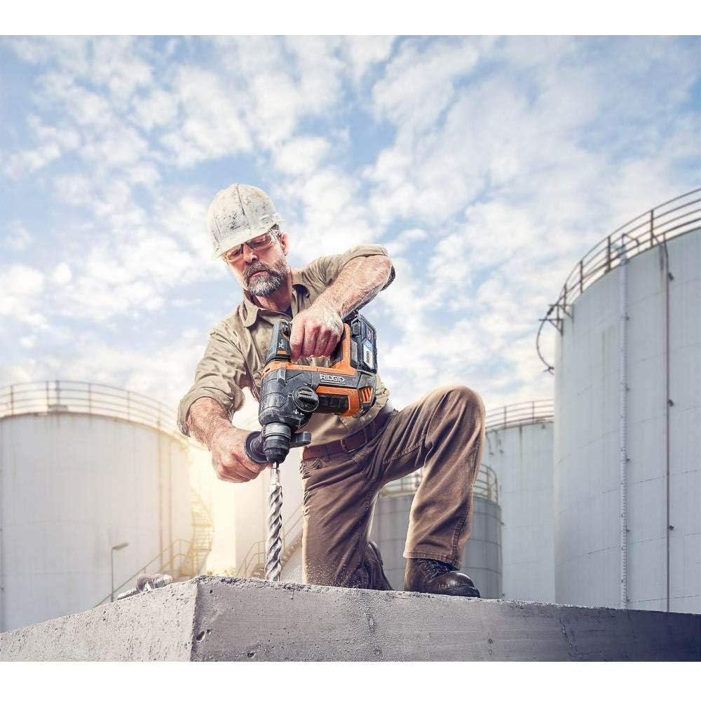 Martillo Rotativo Inalámbrico Rigid 18V SDS-Plus Sin Escobillas