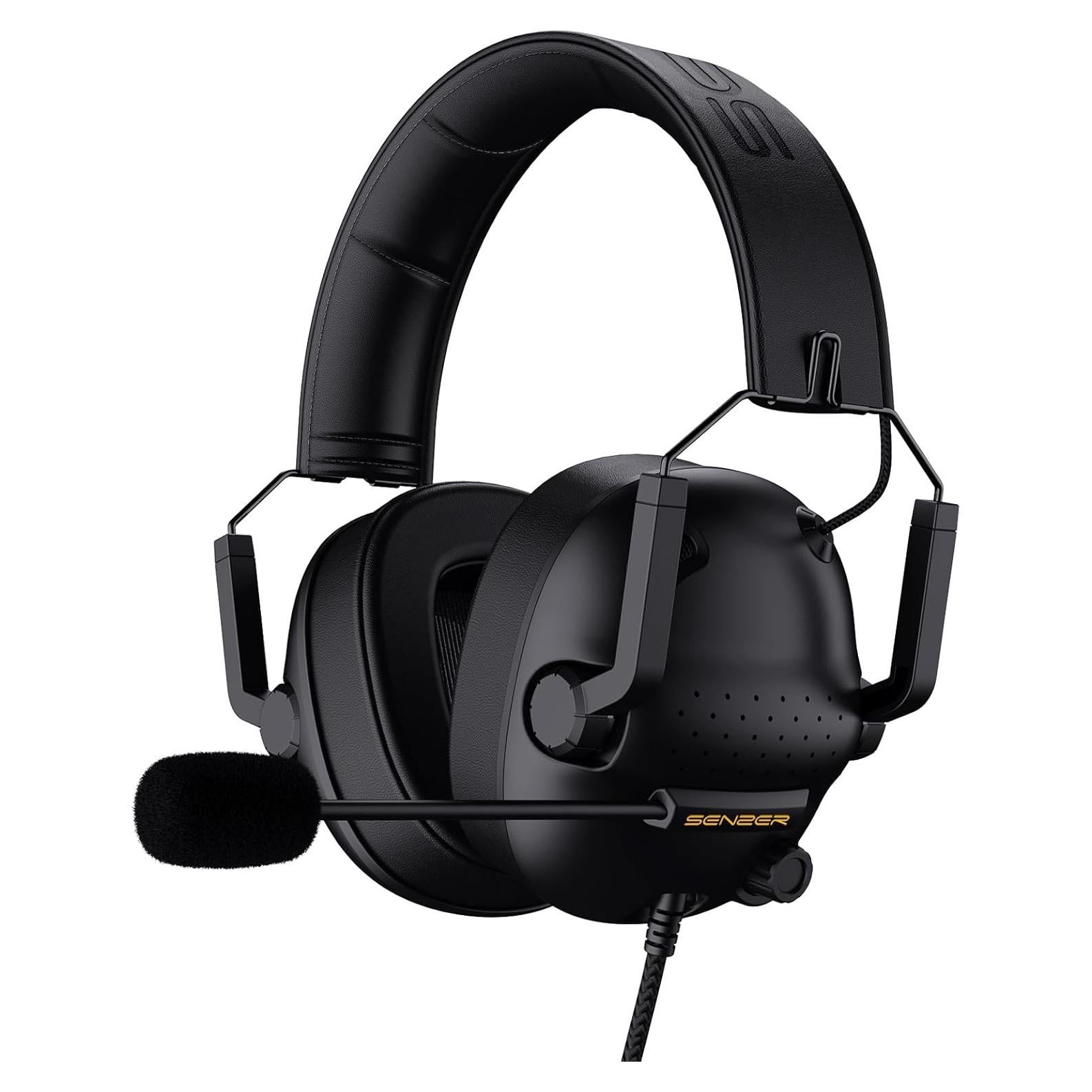Auriculares Gaming SENZER SG500 con Sonido Surround - Negro