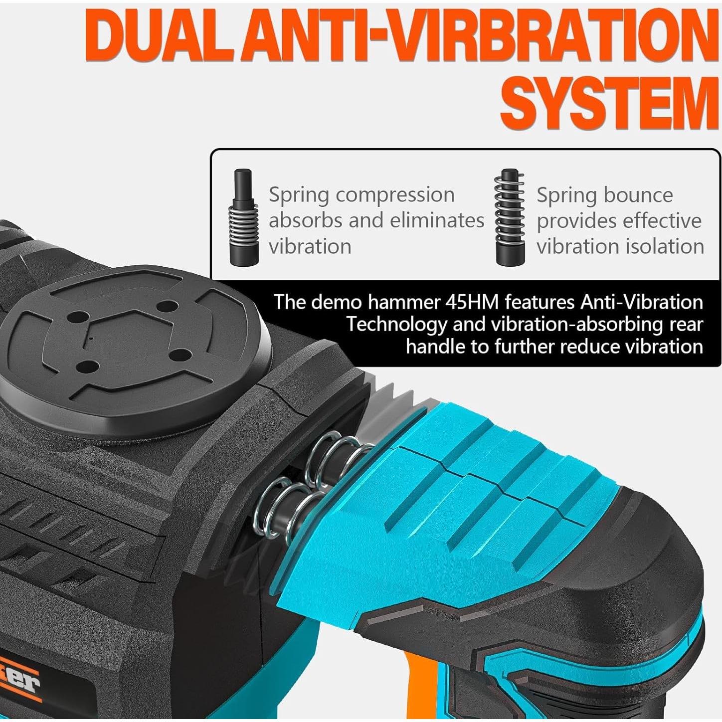 Martillo Demoledor Berserker 1300W SDS-Max 5,44 kg